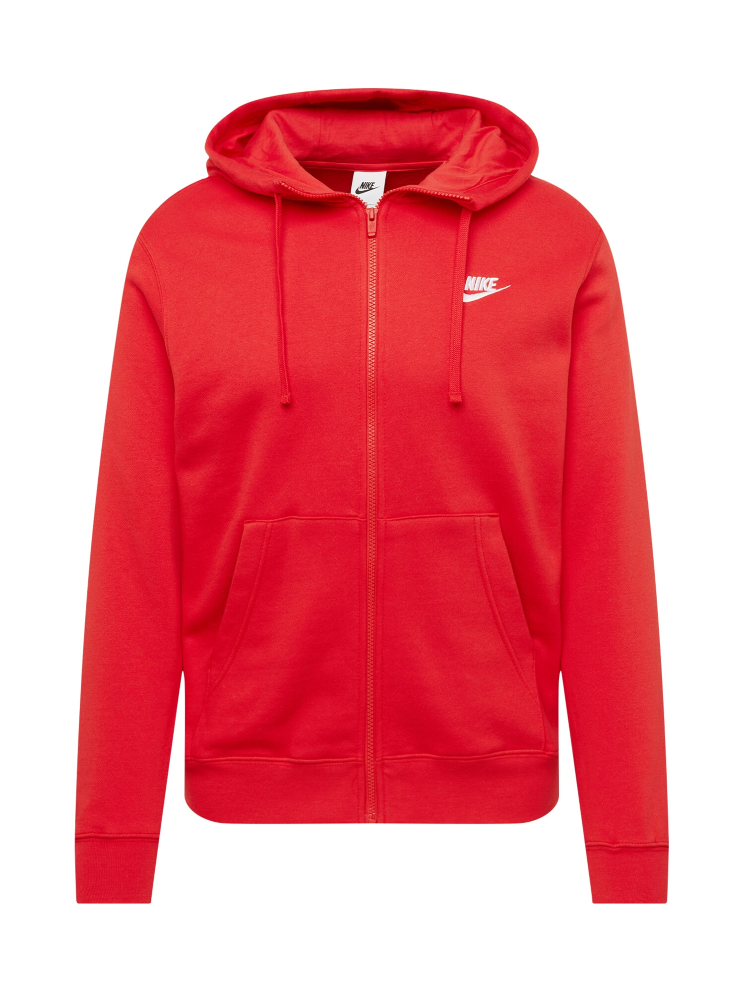 Nike Sportswear Tepláková bunda červená / biela - Pepit.sk