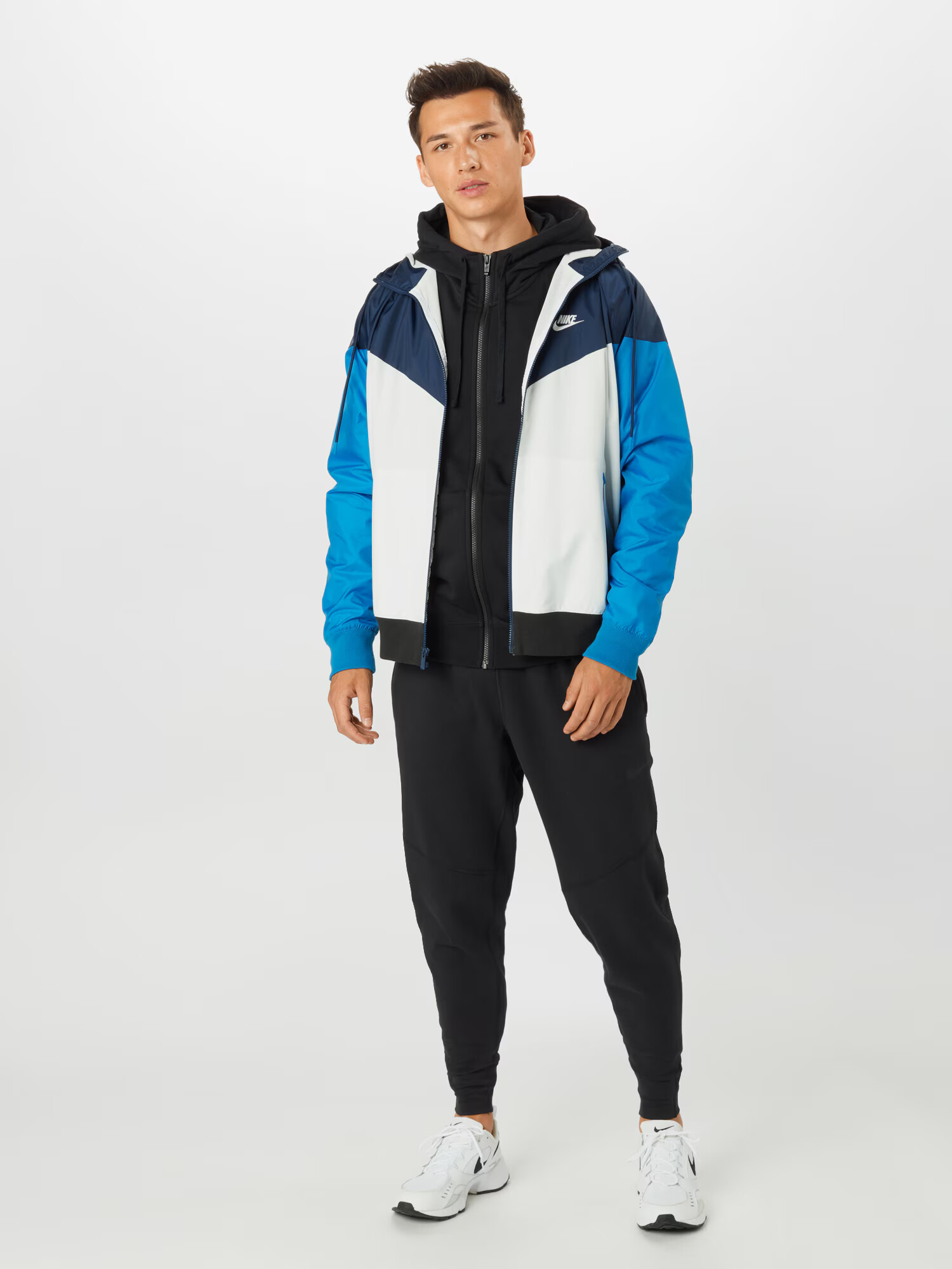 Nike Sportswear Tepláková bunda čierna / biela - Pepit.sk