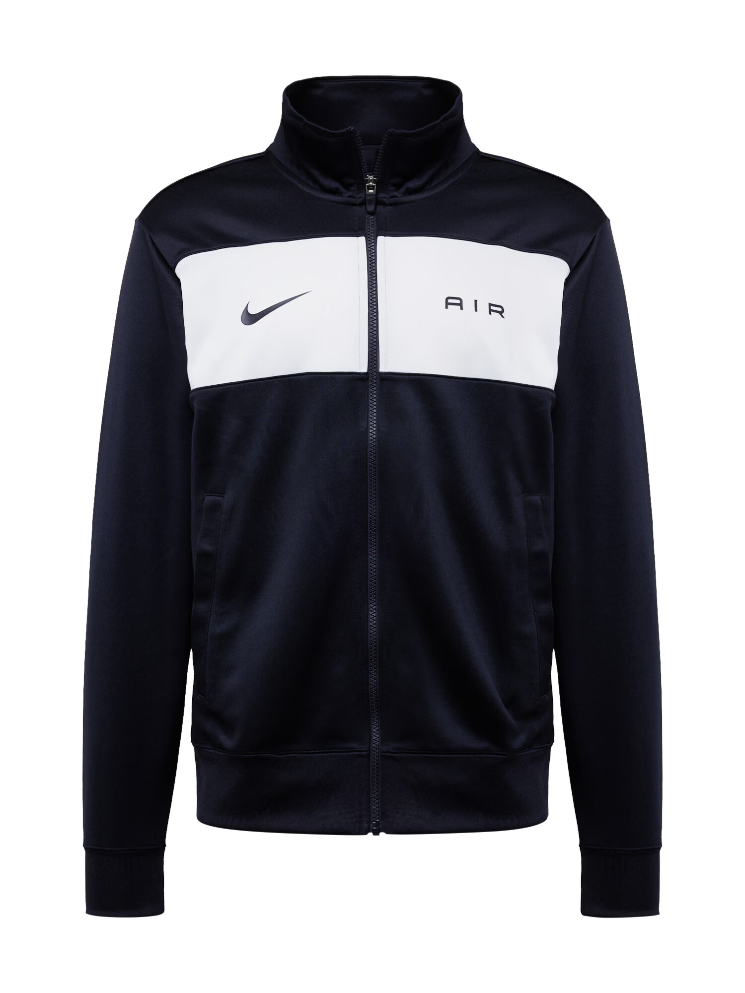 Nike Sportswear Športová mikina so zipsom čierna / biela - Pepit.sk