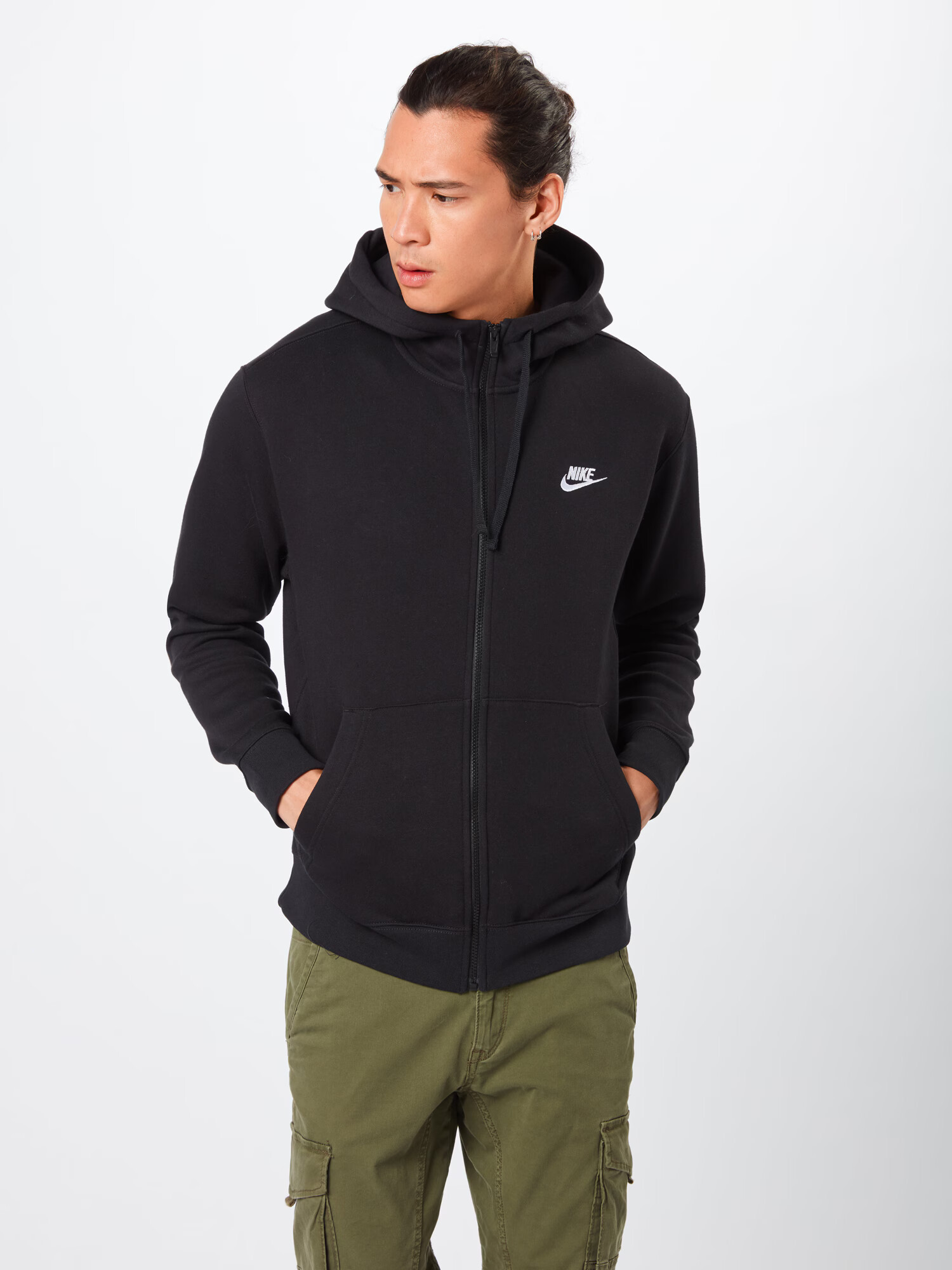 Nike Sportswear Tepláková bunda 'Club Fleece' čierna - Pepit.sk