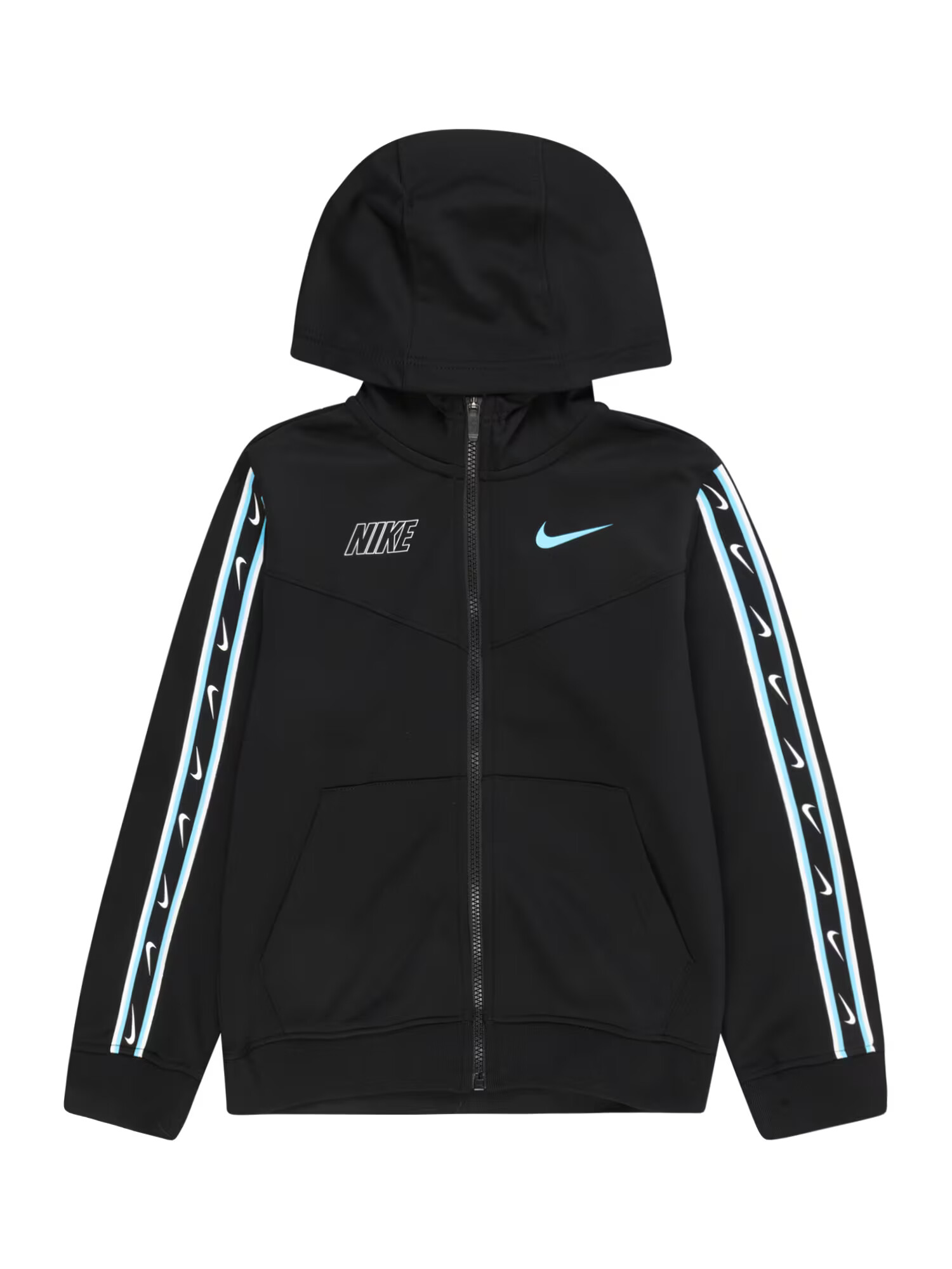 Nike Sportswear Tepláková bunda nebesky modrá / čierna / biela - Pepit.sk