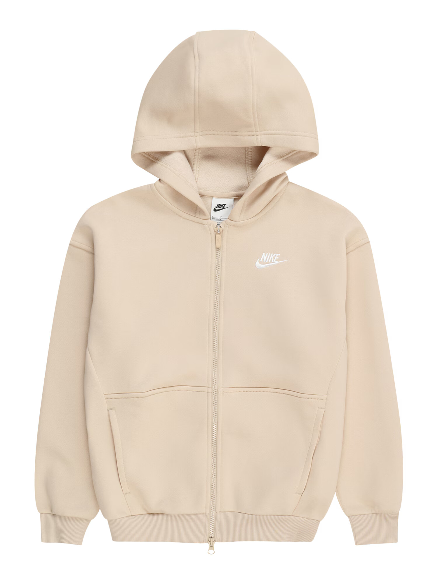 Nike Sportswear Tepláková bunda piesková / biela - Pepit.sk