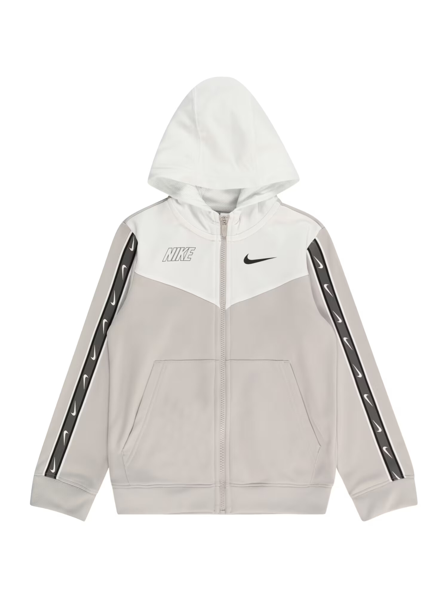 Nike Sportswear Tepláková bunda svetlosivá / tmavosivá / šedobiela - Pepit.sk