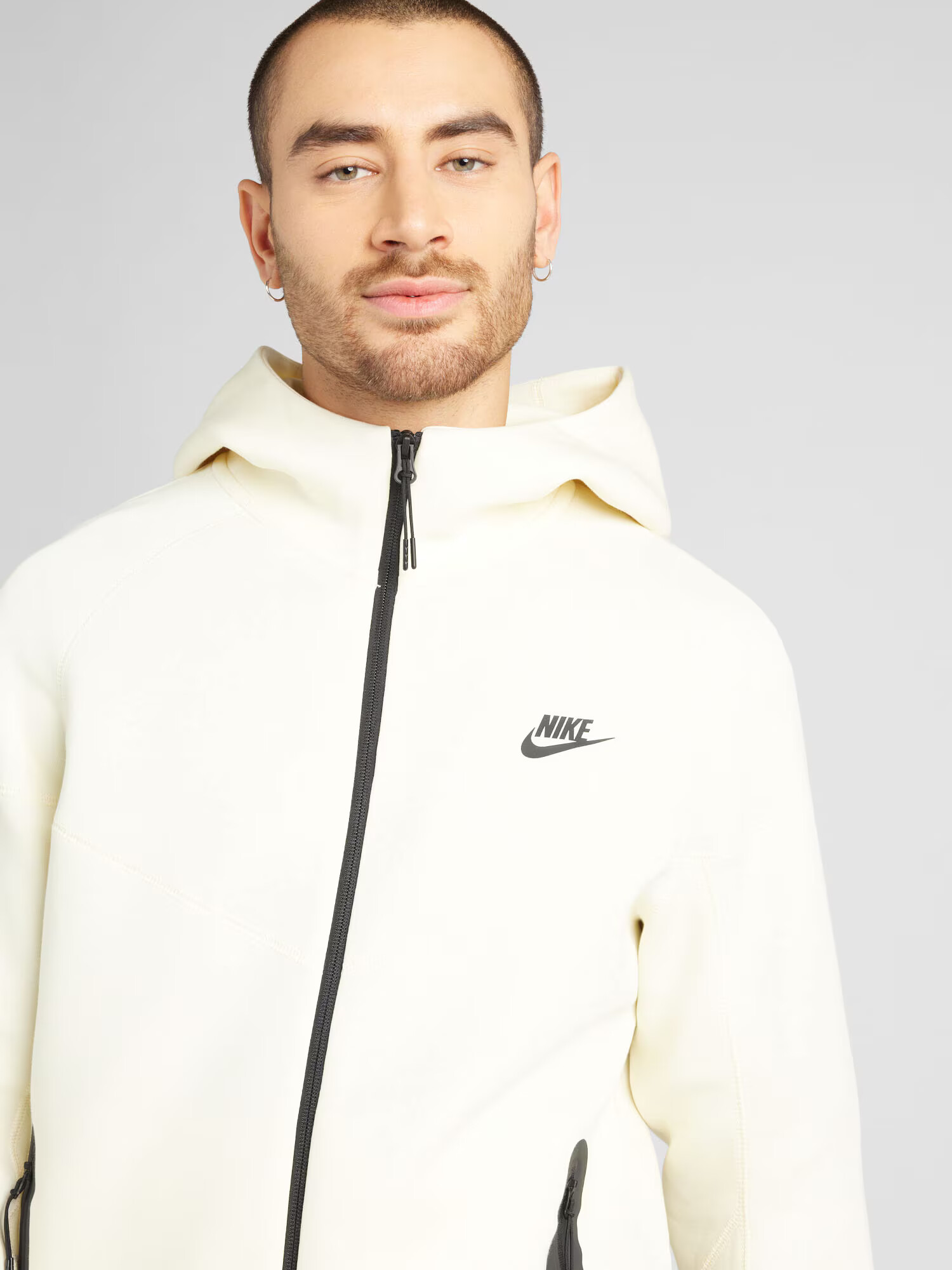 Nike Sportswear Tepláková bunda 'TCH FLC' čierna / biela - Pepit.sk