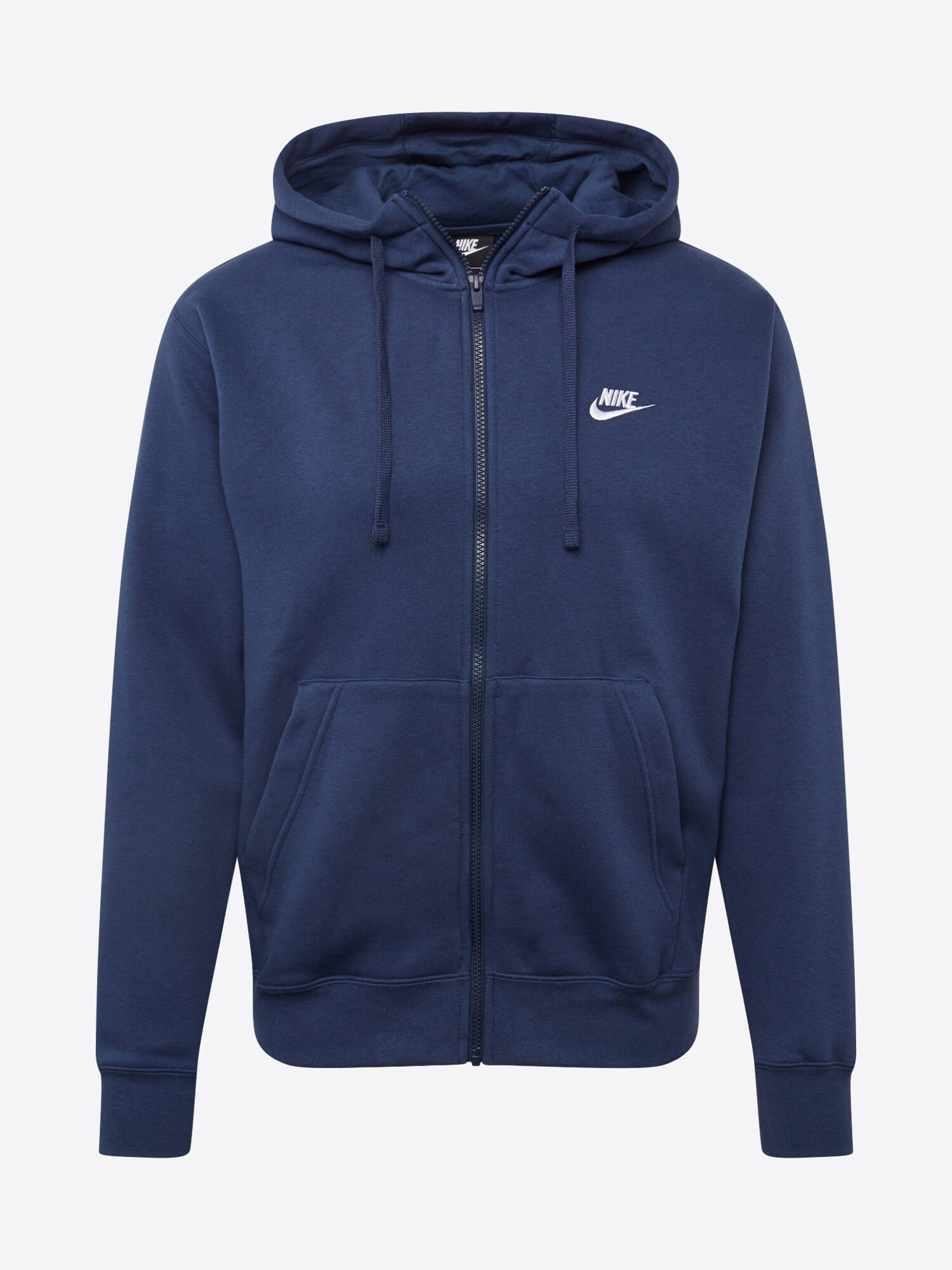 Nike Sportswear Tepláková bunda 'Club Fleece' tmavomodrá / biela - Pepit.sk