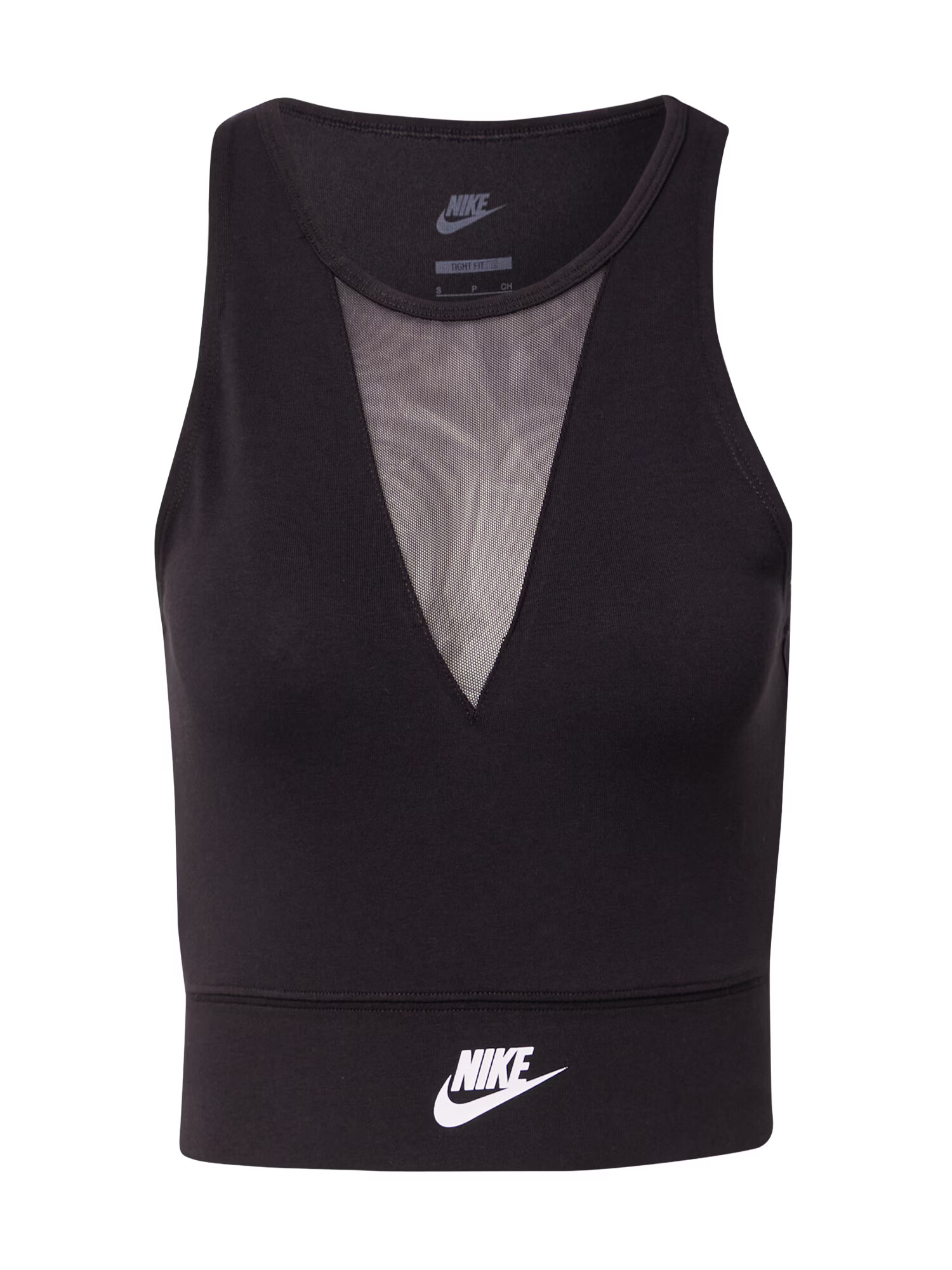 Nike Sportswear Top čierna / biela - Pepit.sk