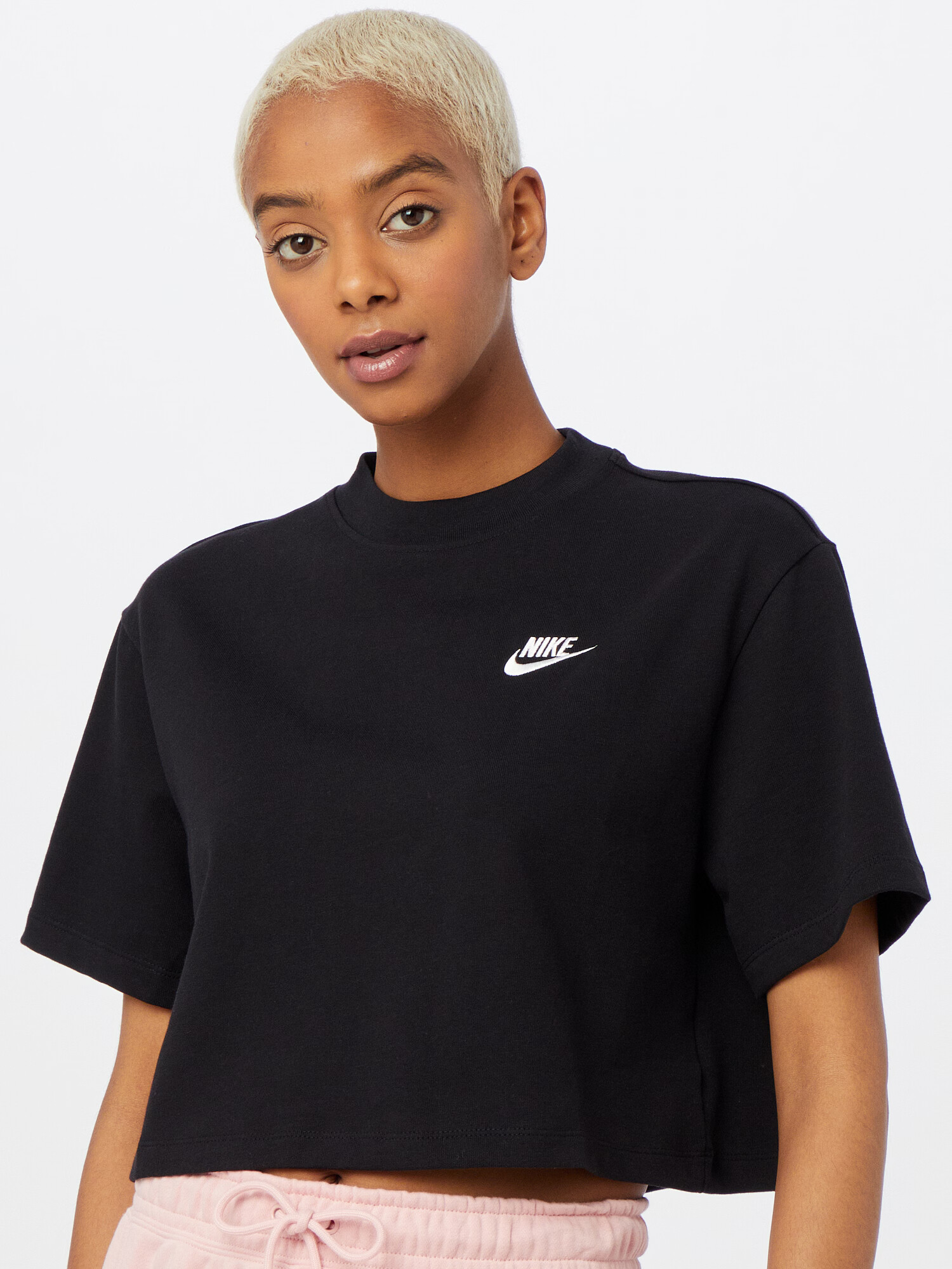 Nike Sportswear Top čierna / biela - Pepit.sk