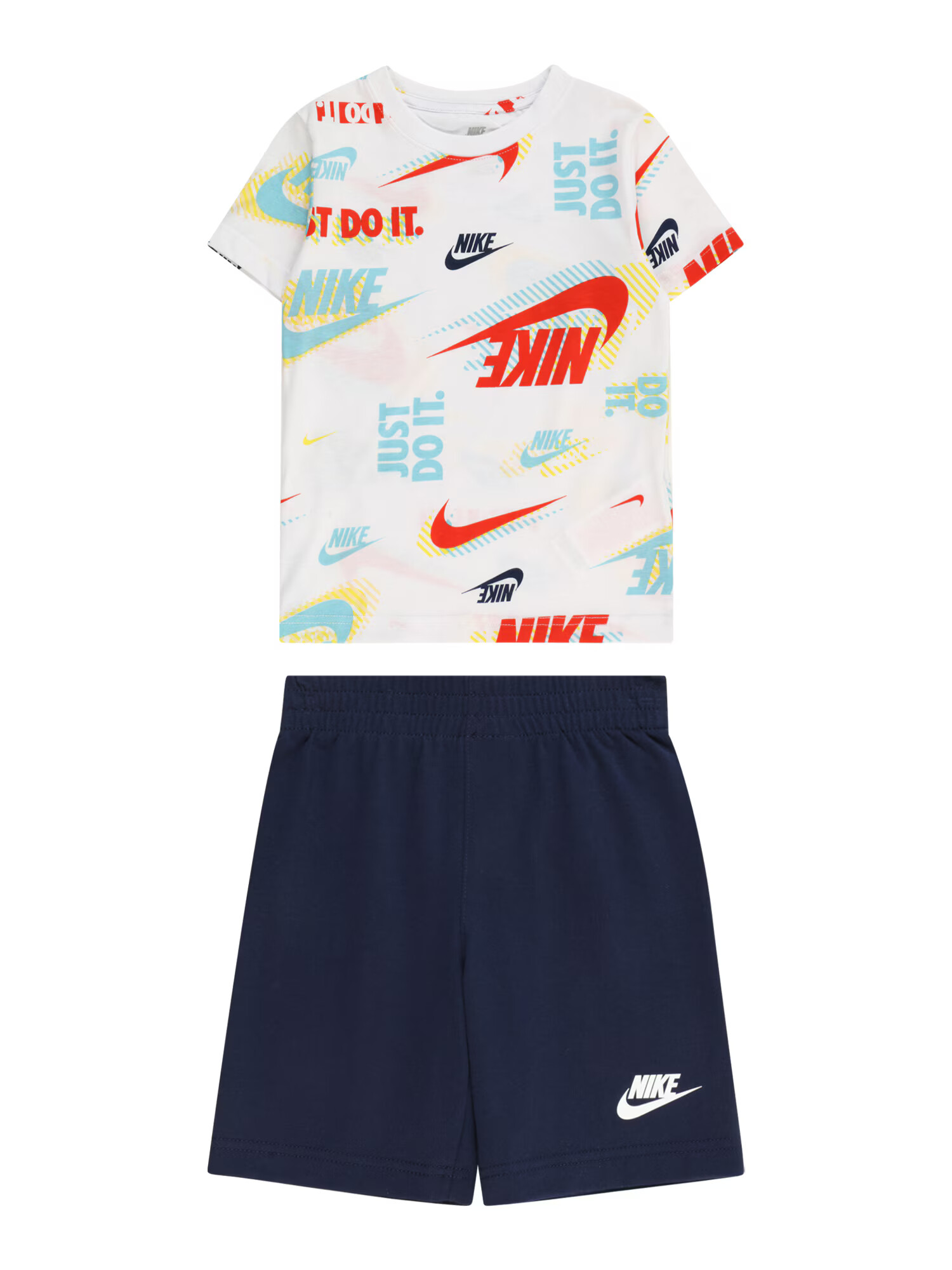 Nike Sportswear Joggingová súprava 'ACTIVE JOY' námornícka modrá / zmiešané farby - Pepit.sk