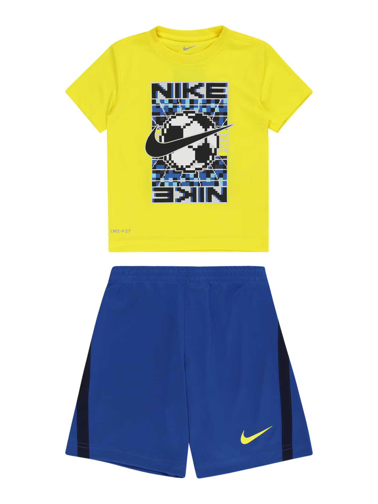 Nike Sportswear Set kráľovská modrá / žltá / svetlosivá / čierna - Pepit.sk