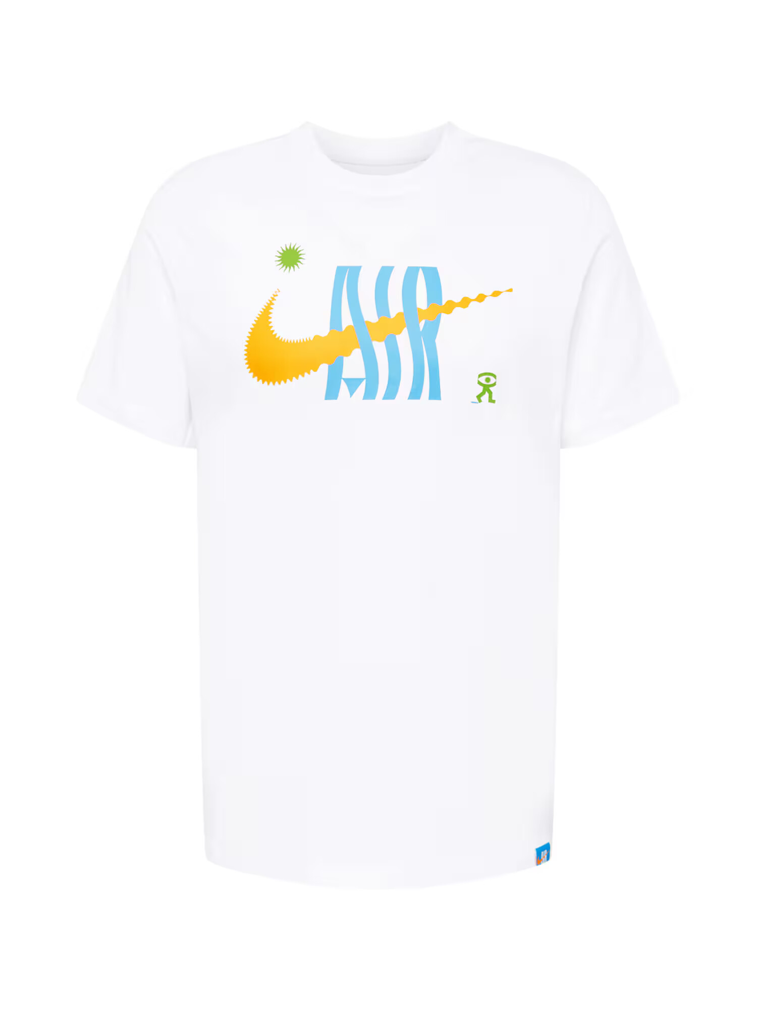 Nike Sportswear Tričko azúrová / tmavožltá / zelená / biela - Pepit.sk