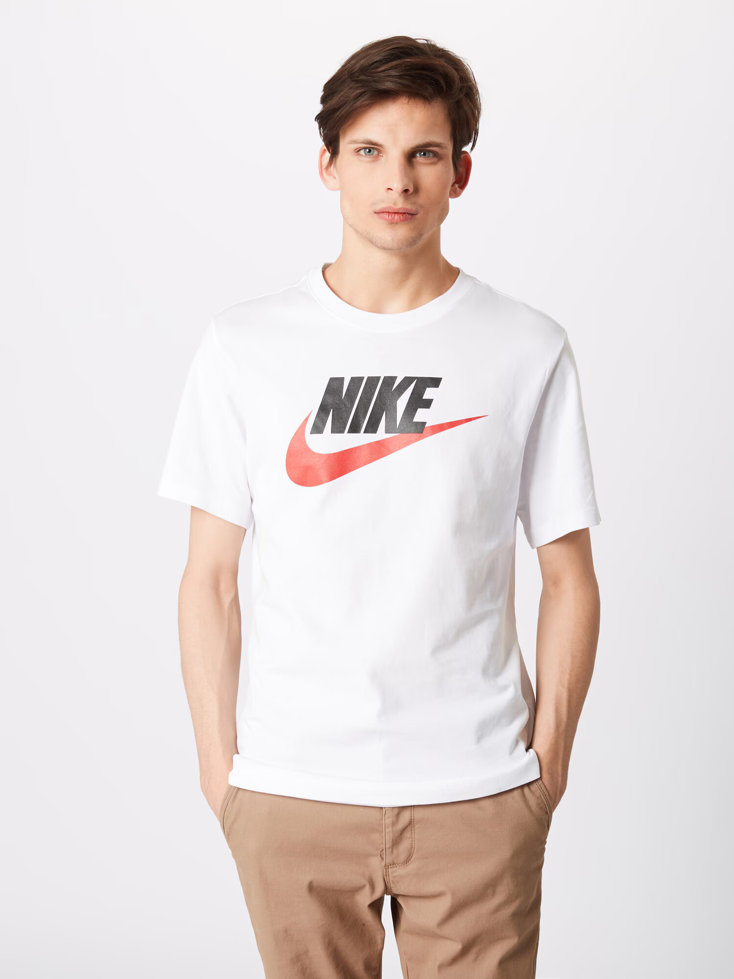 Nike Sportswear Tričko 'Futura' červená / čierna / biela - Pepit.sk