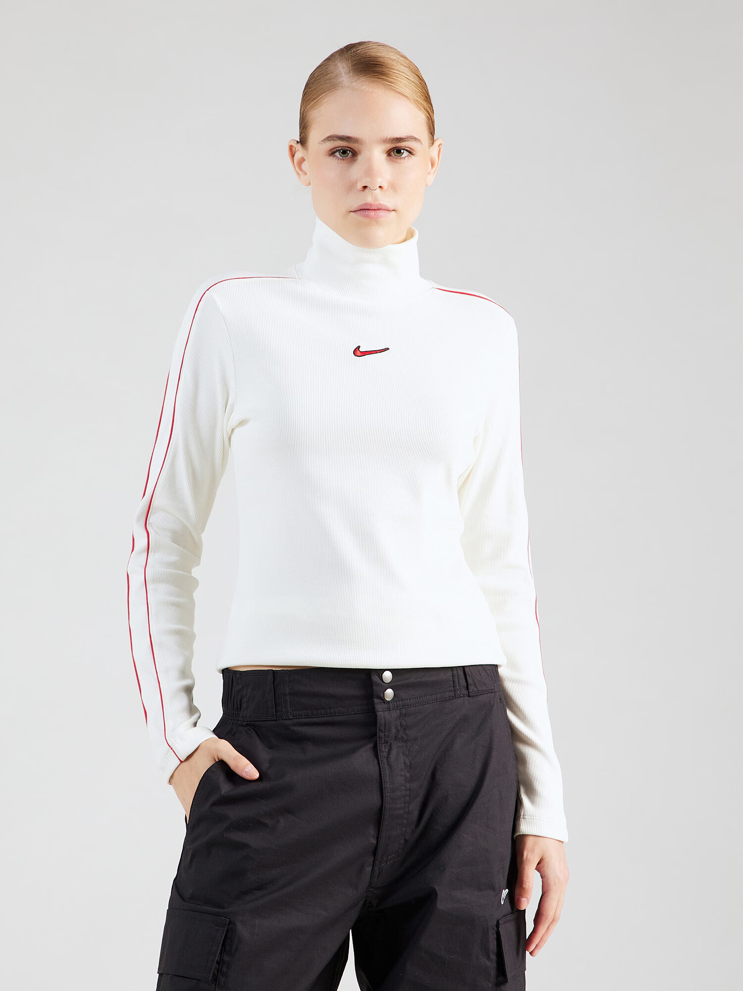 Nike Sportswear Tričko červená / čierna / vaječná škrupina - Pepit.sk