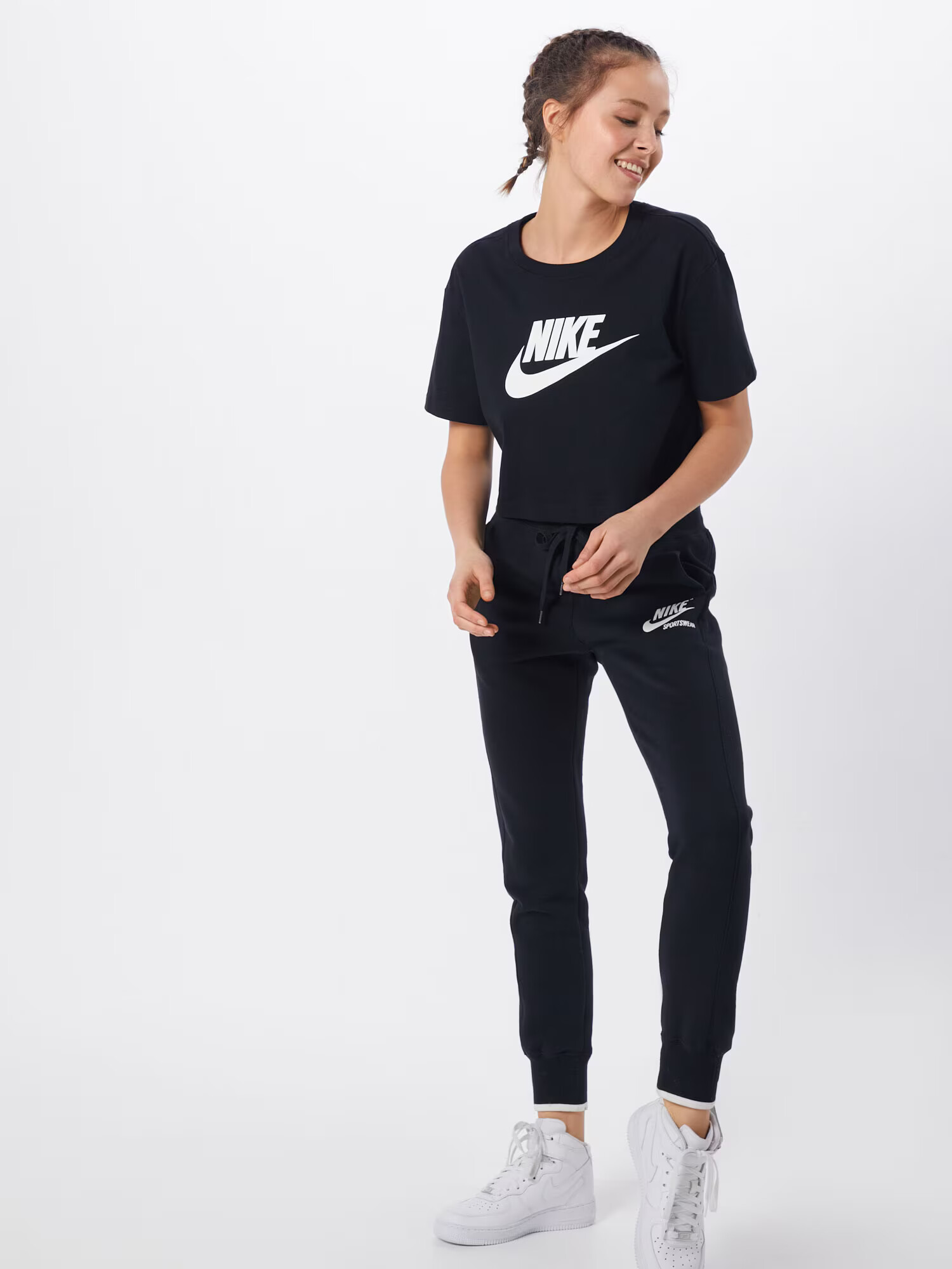 Nike Sportswear Tričko čierna / biela - Pepit.sk