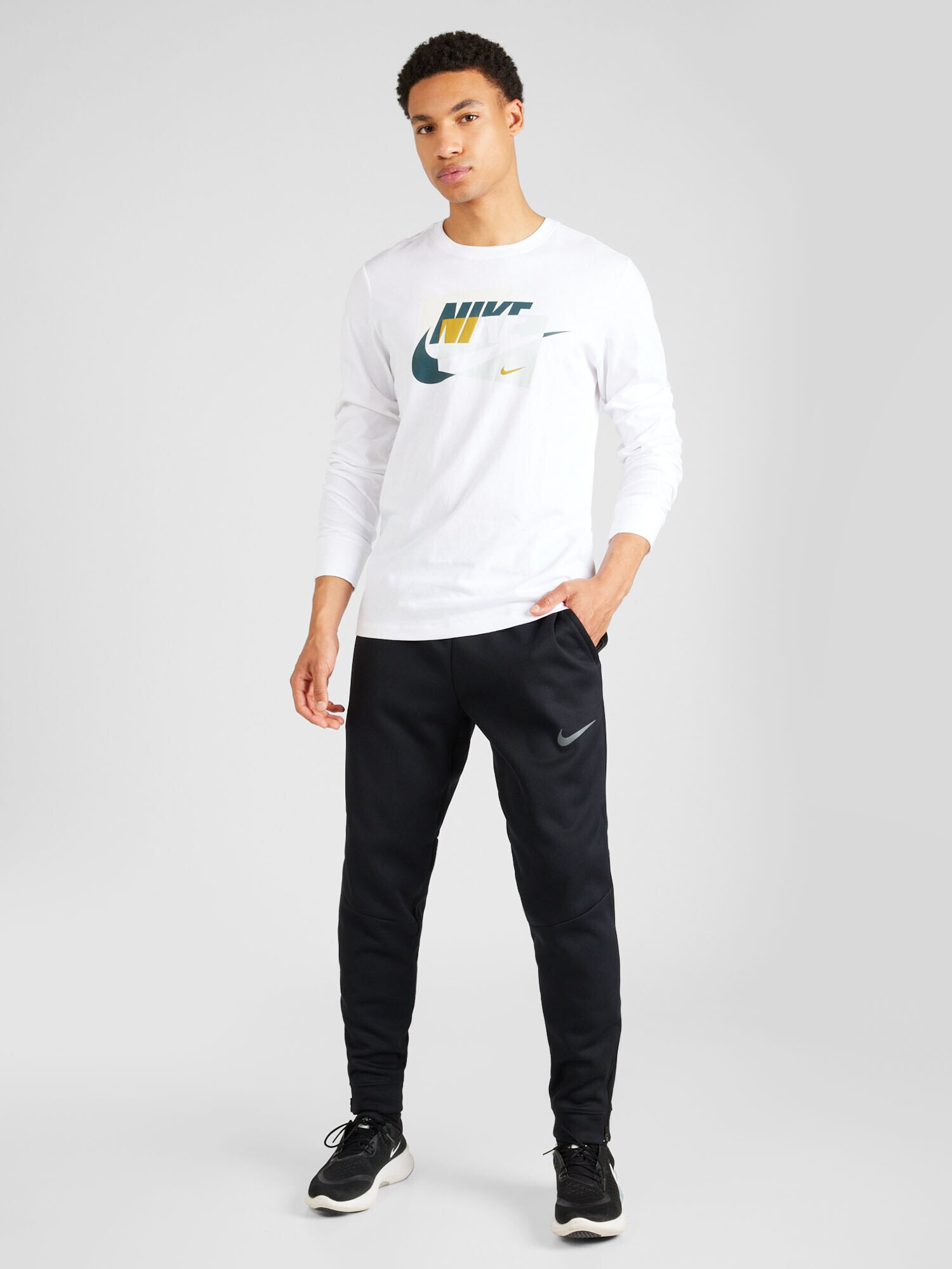 Nike Sportswear Tričko 'CONNECT' horčicová / svetlosivá / petrolejová / biela - Pepit.sk