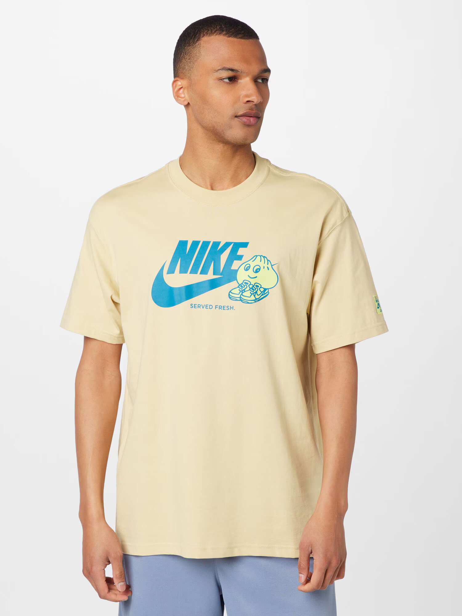 Nike Sportswear Tričko modrozelená / svetložltá - Pepit.sk