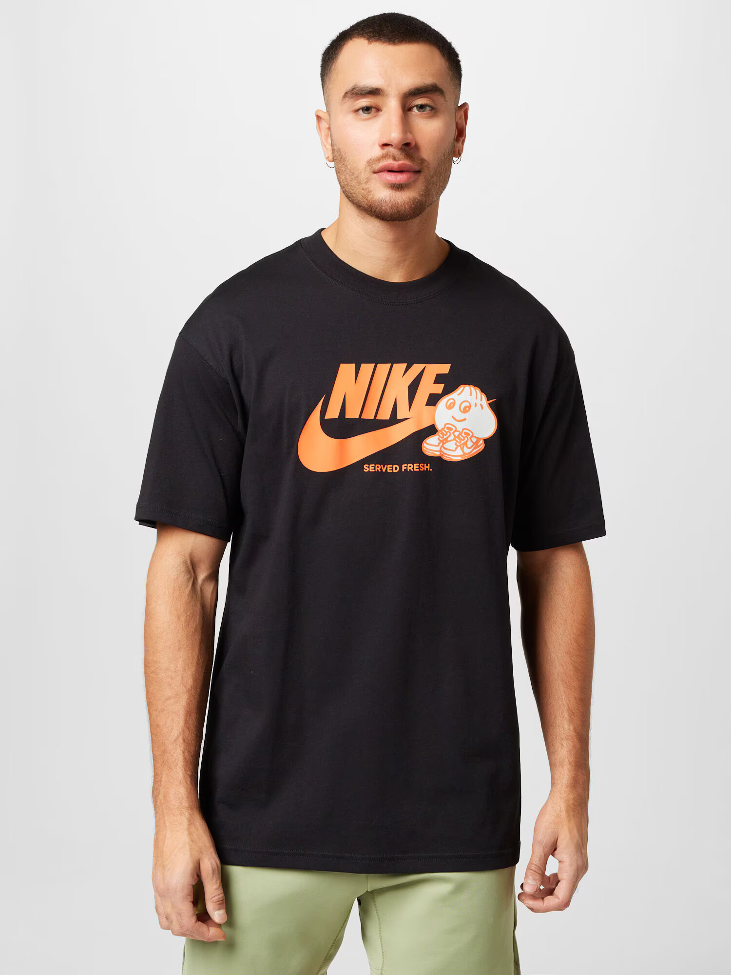 Nike Sportswear Tričko oranžová / čierna / biela - Pepit.sk