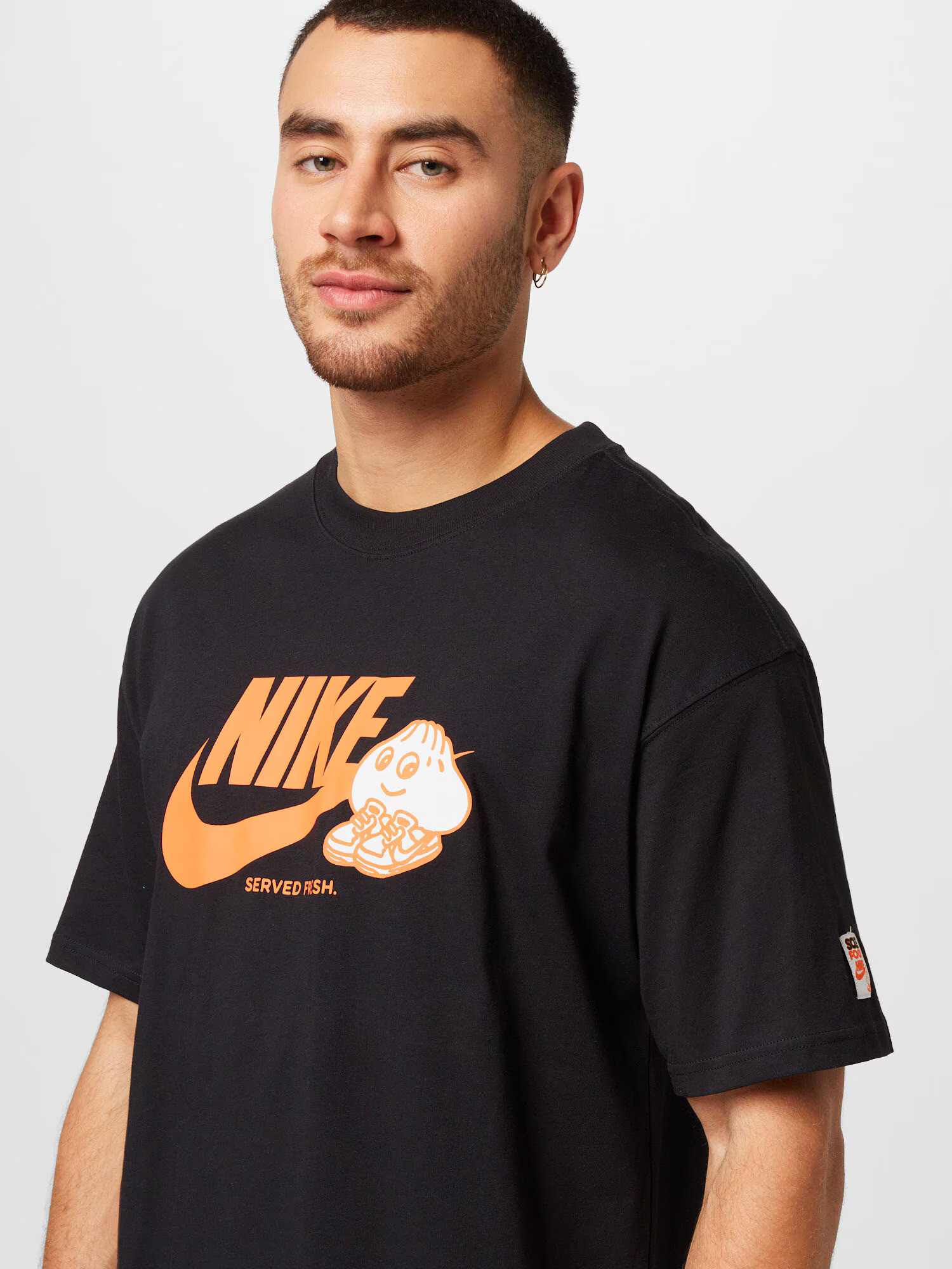 Nike Sportswear Tričko oranžová / čierna / biela - Pepit.sk