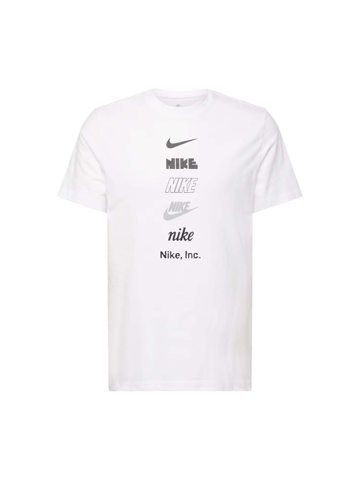 Nike Sportswear Tričko sivá / čierna / biela - Pepit.sk