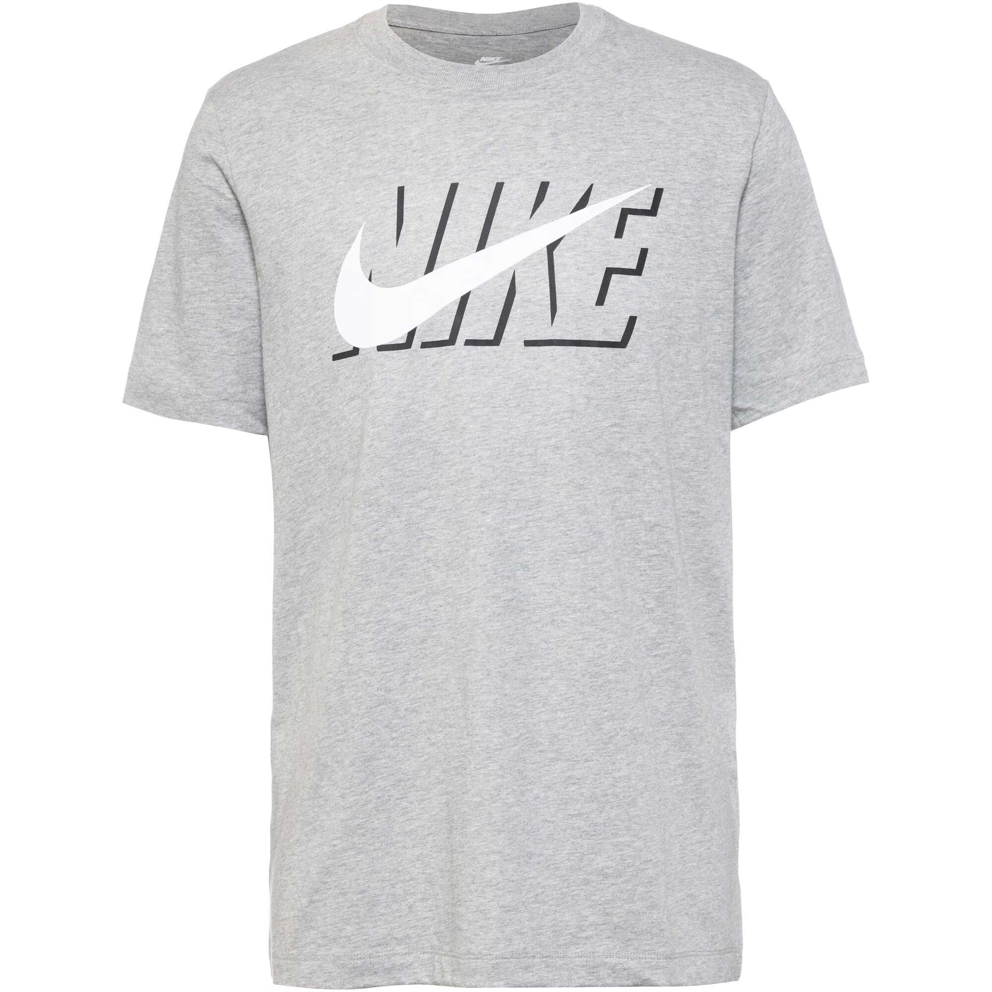 Nike Sportswear Tričko sivá melírovaná / čierna / biela - Pepit.sk