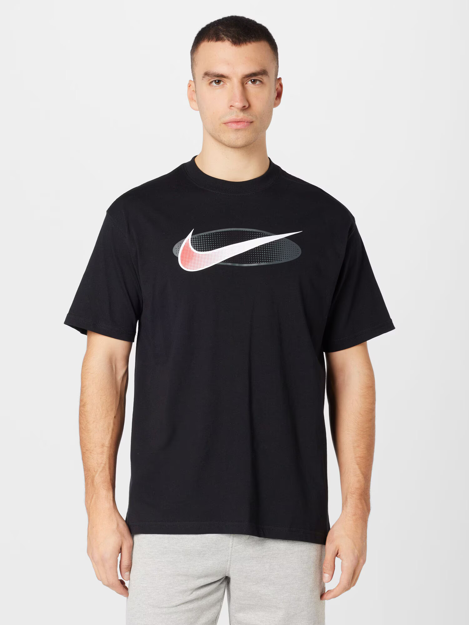 Nike Sportswear Tričko sivá / ružová / čierna / biela - Pepit.sk