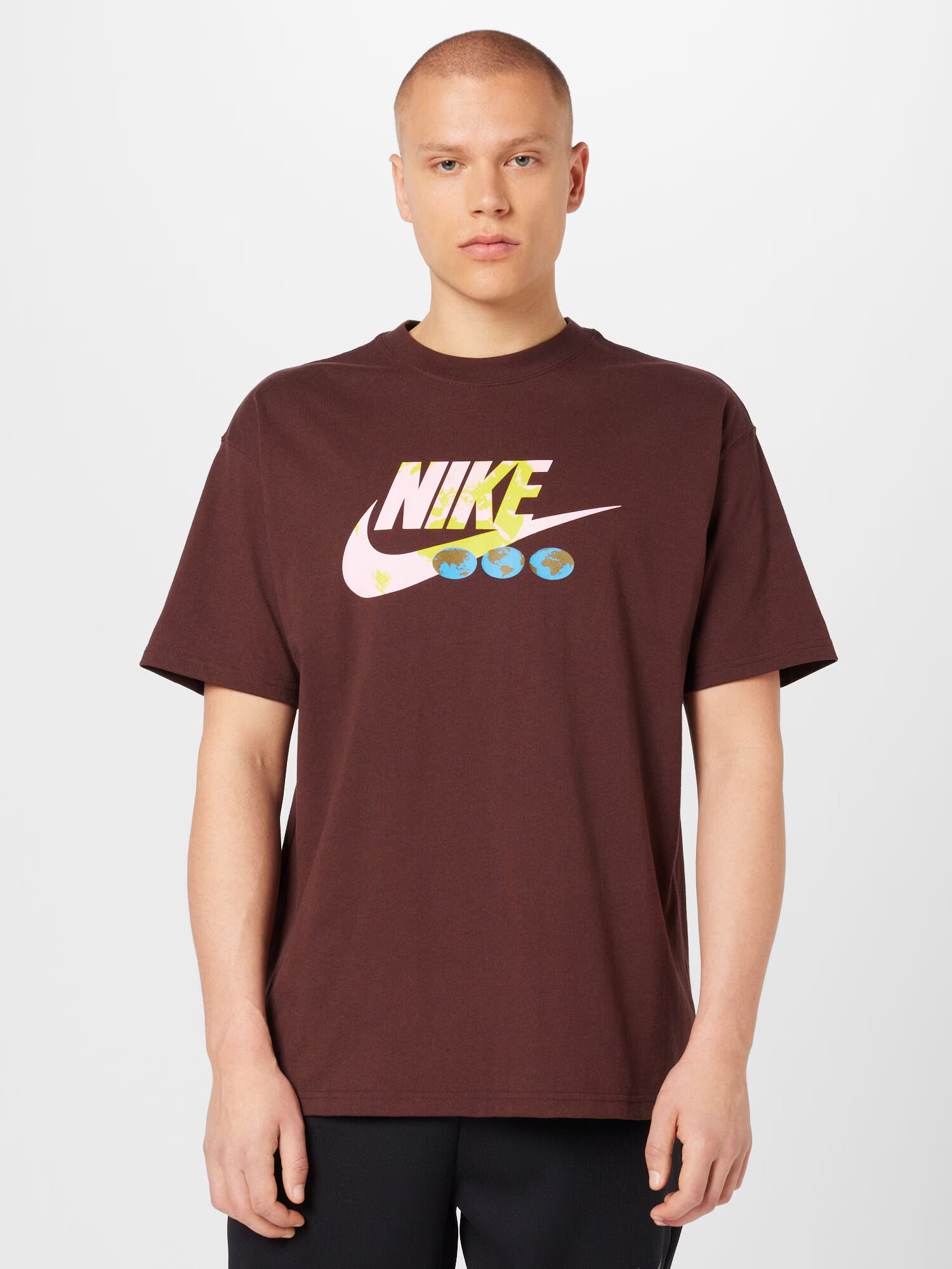 Nike Sportswear Tričko svetlomodrá / hnedá / žltá / ružová - Pepit.sk