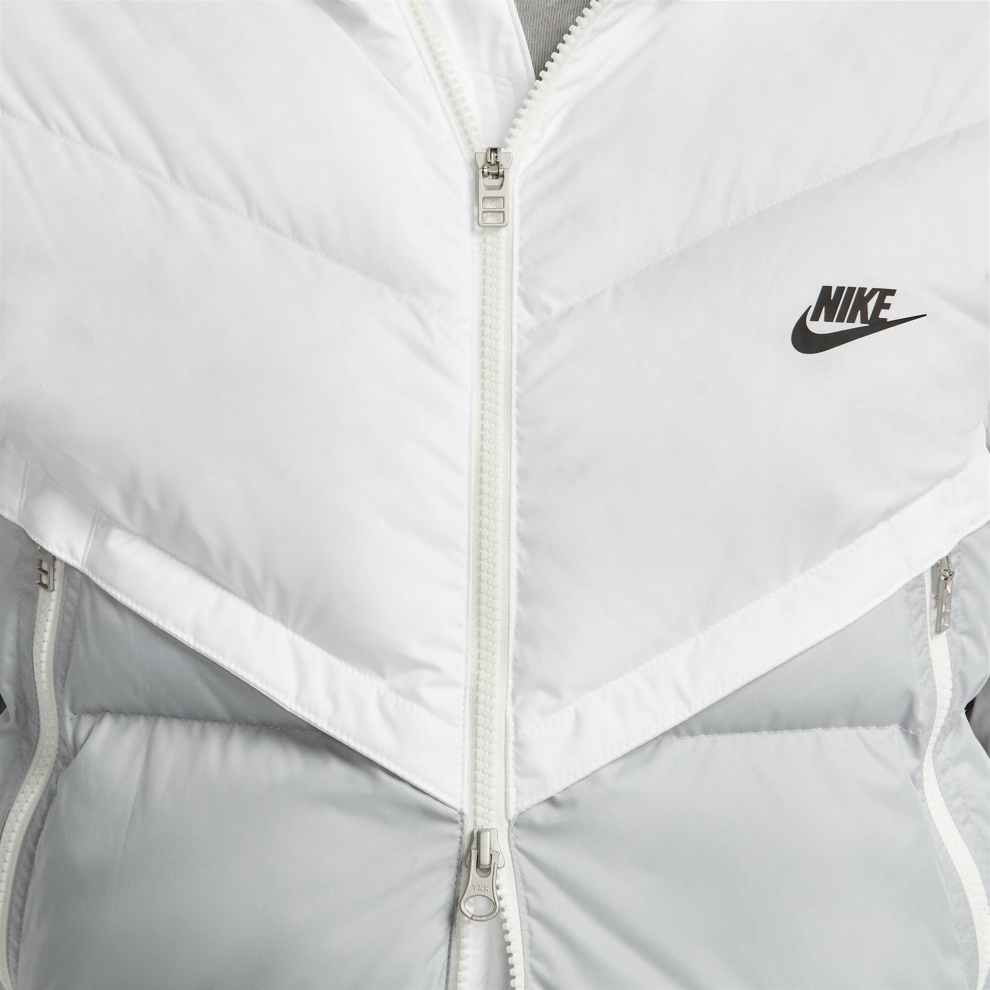 Nike Sportswear Zimná bunda sivá / biela - Pepit.sk