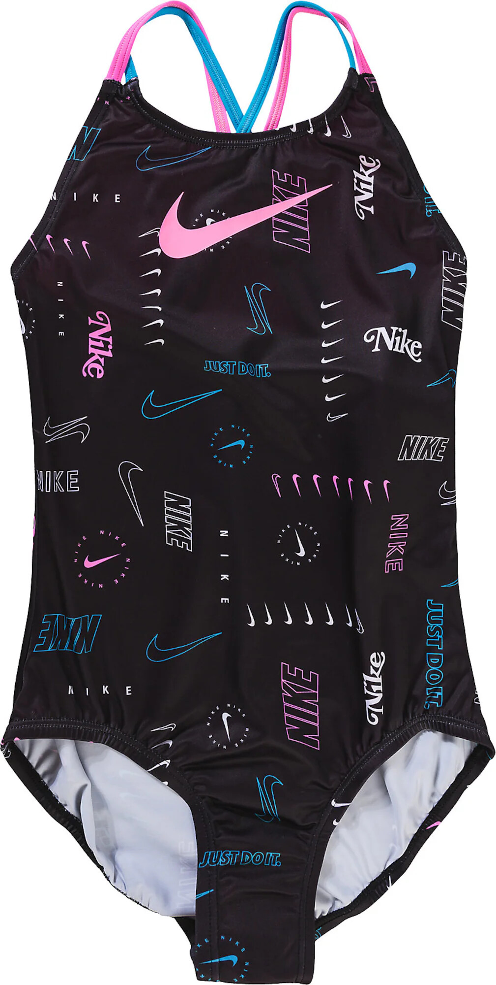 Nike Swim Športové plavky petrolejová / svetloružová / čierna / biela - Pepit.sk