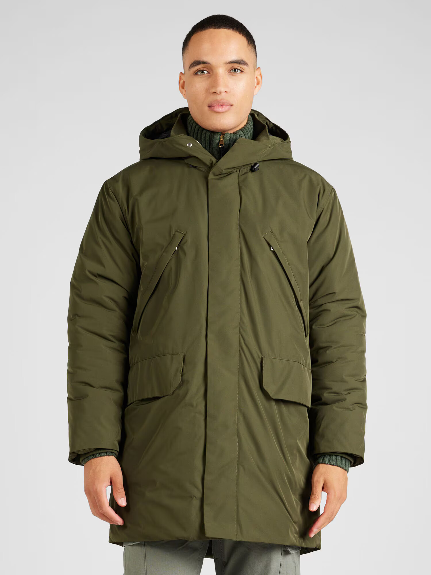 NORSE PROJECTS Prechodná parka 'Stavanger Military' kaki - Pepit.sk