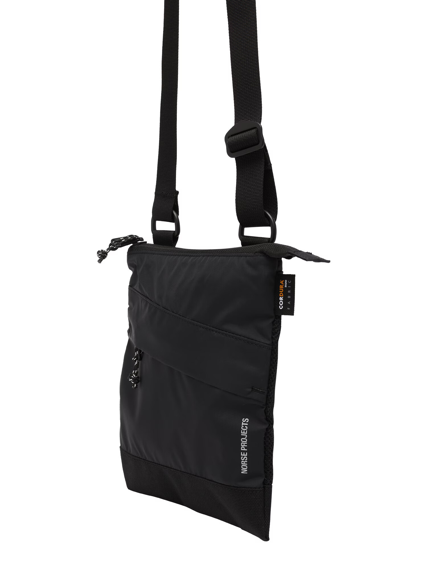 NORSE PROJECTS Taška cez rameno 'Ripstop Cordura Shoulder Bag' čierna / biela - Pepit.sk