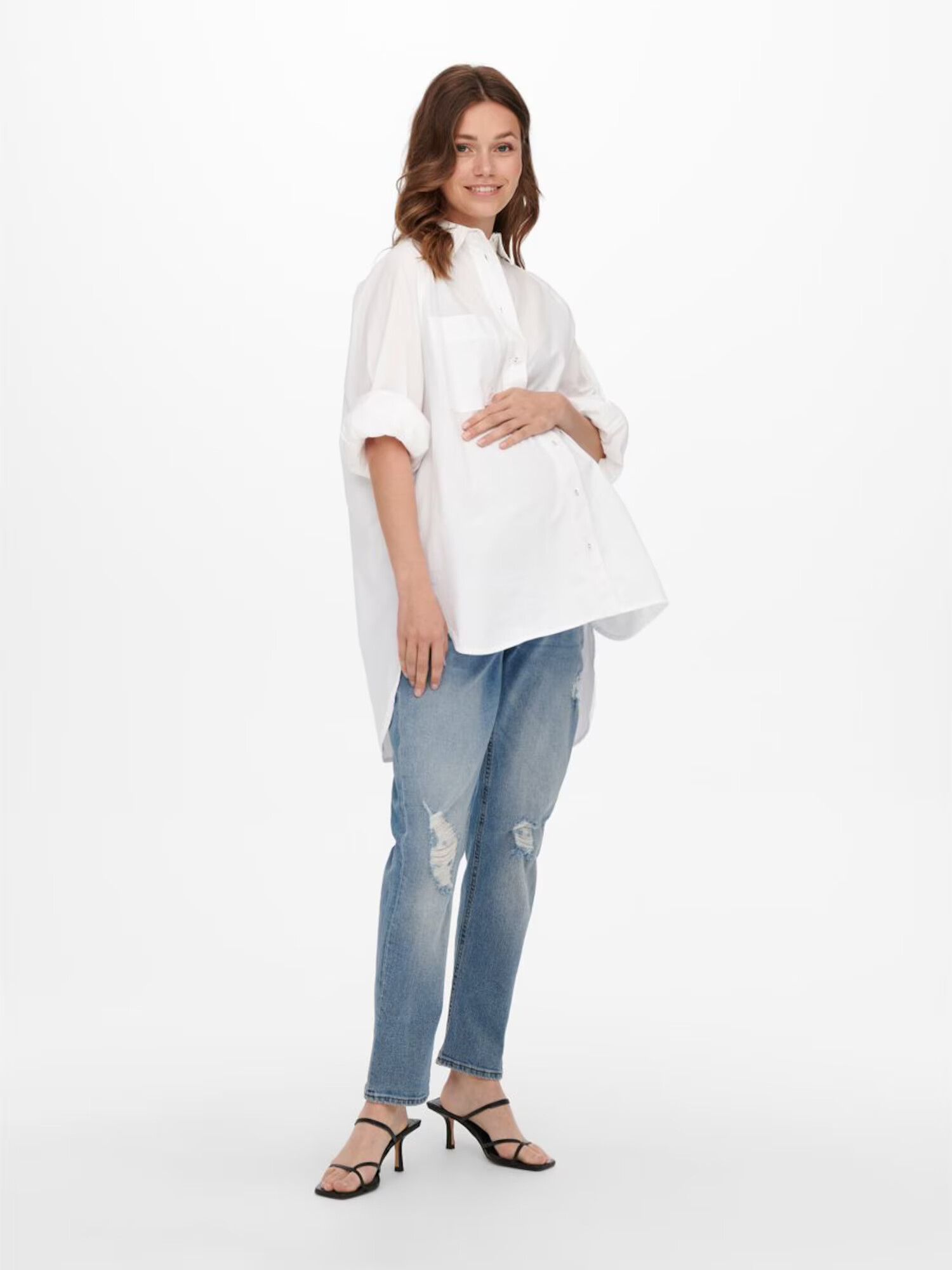 Only Maternity Džínsy 'Eneda' modrá denim - Pepit.sk