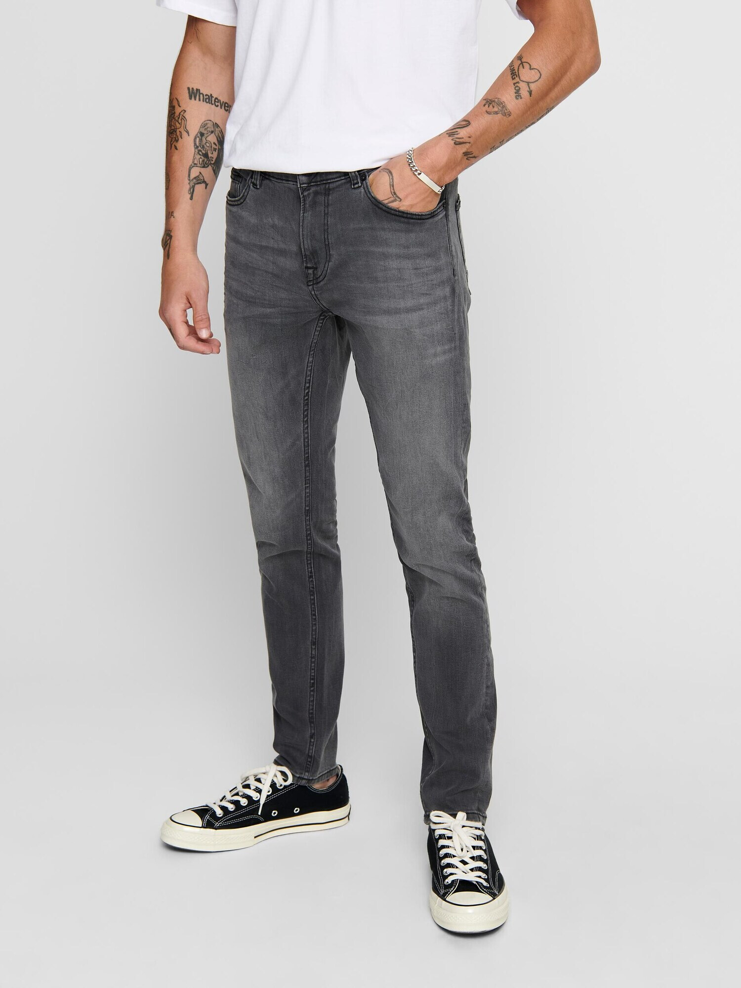 Only & Sons Džínsy 'Warp' sivý denim - Pepit.sk