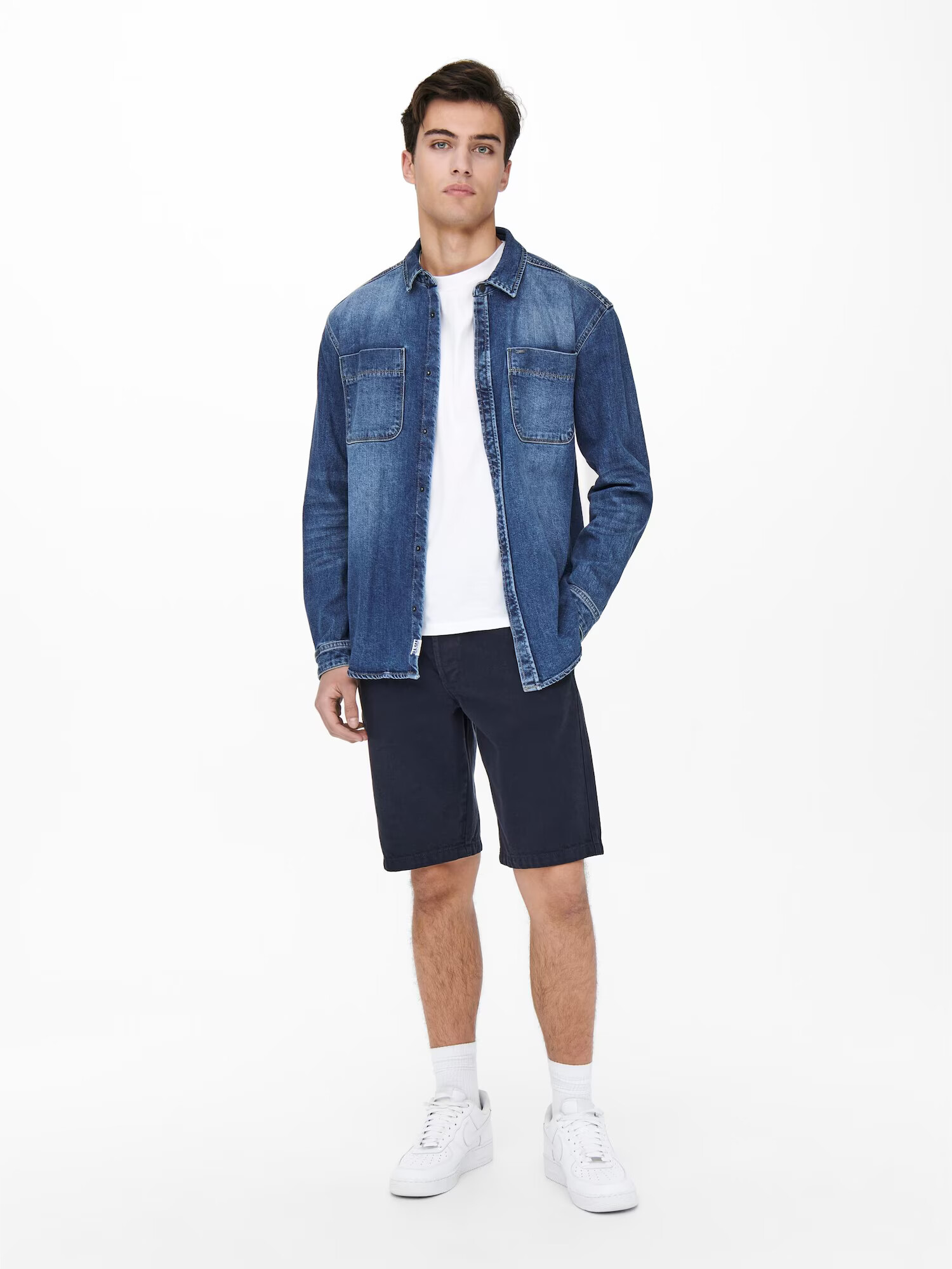 Only & Sons Košeľa 'Balder' modrá denim - Pepit.sk