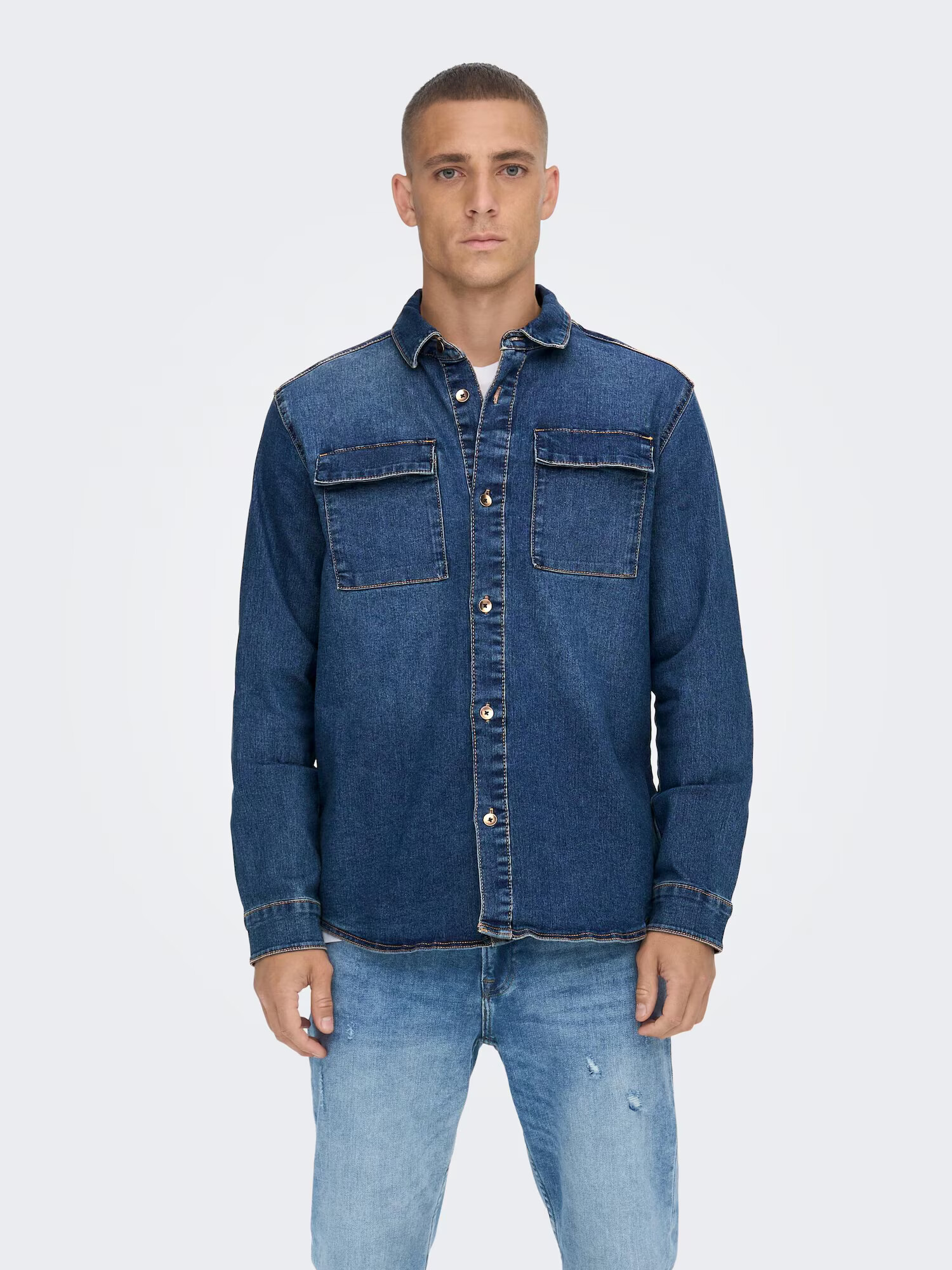 Only & Sons Košeľa 'CAMON' modrá denim - Pepit.sk