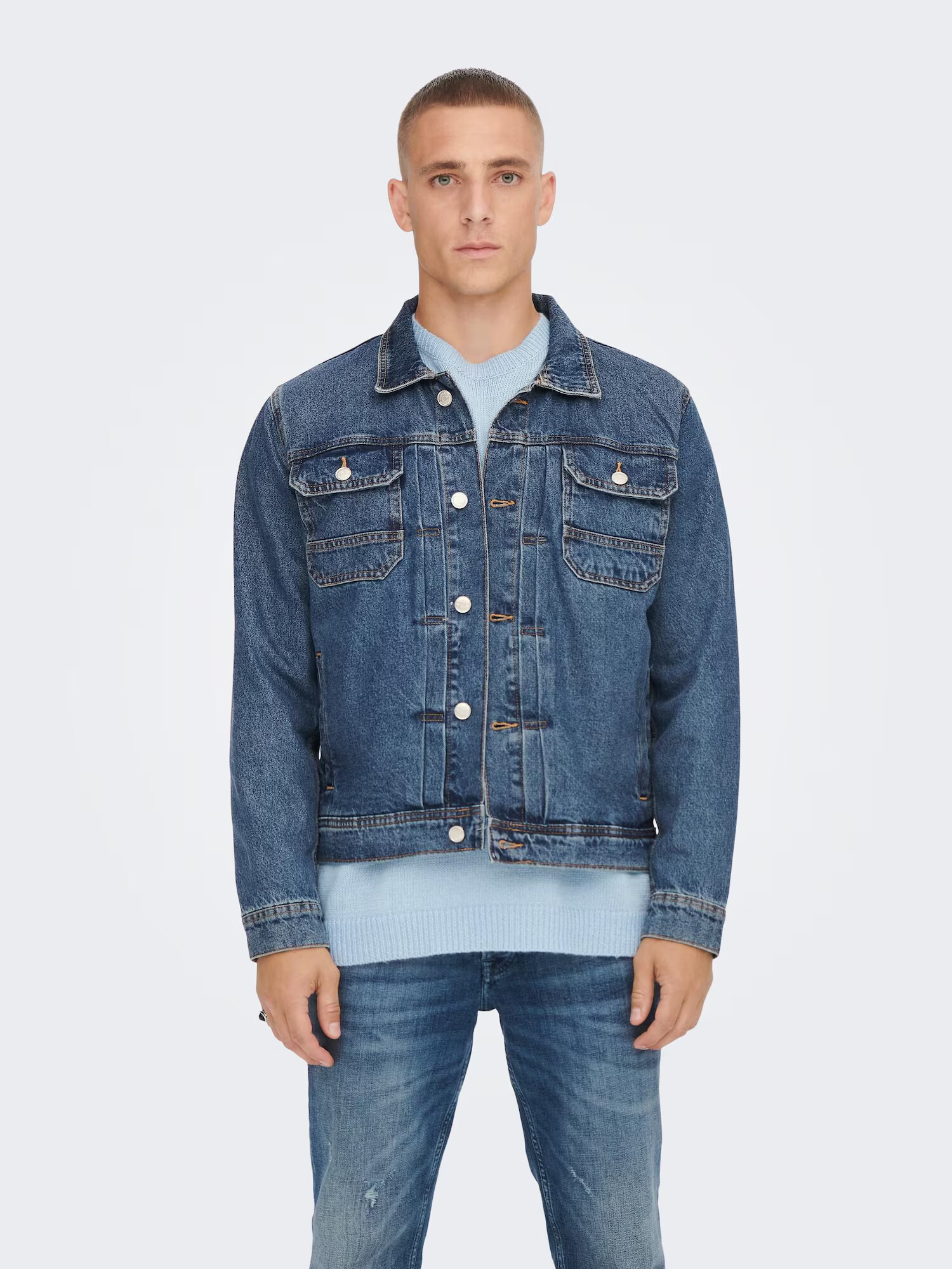 Only & Sons Prechodná bunda 'Duke' modrá denim - Pepit.sk