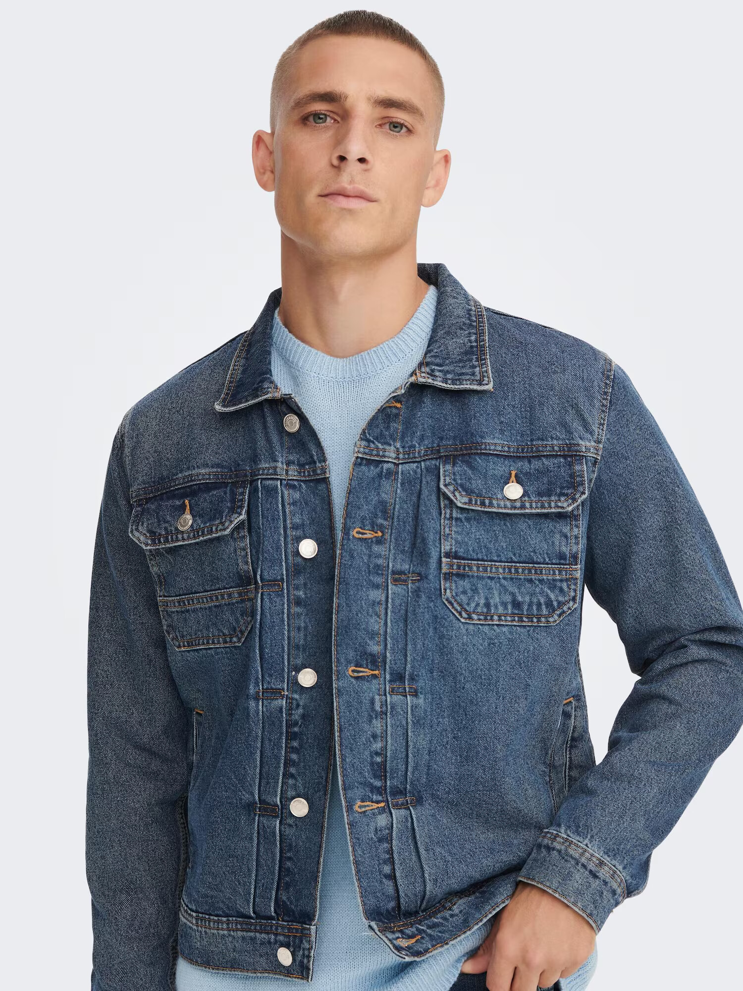 Only & Sons Prechodná bunda 'Duke' modrá denim - Pepit.sk