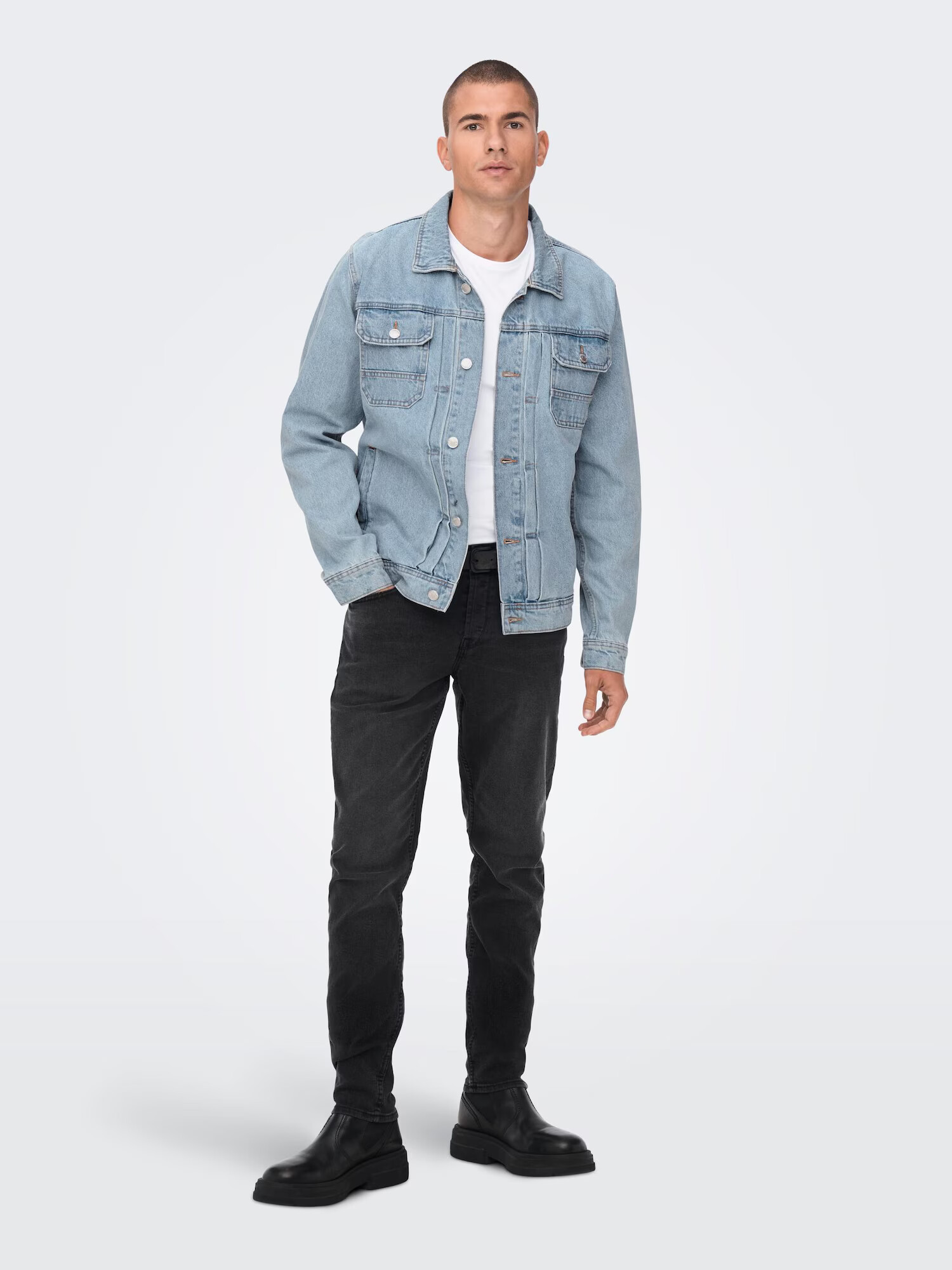 Only & Sons Prechodná bunda 'Duke' modrá denim - Pepit.sk