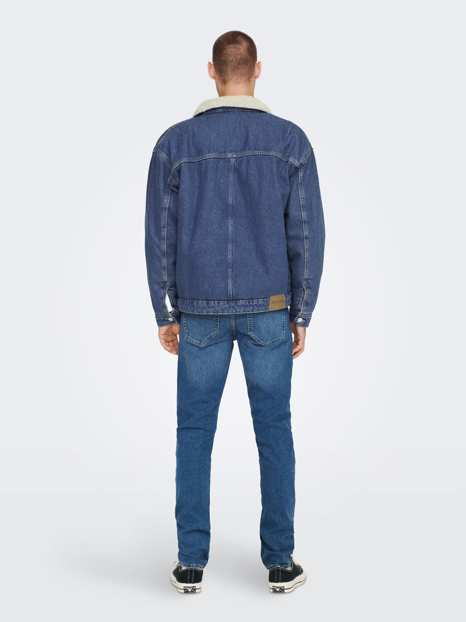 Only & Sons Prechodná bunda 'Rick' krémová / modrá denim - Pepit.sk