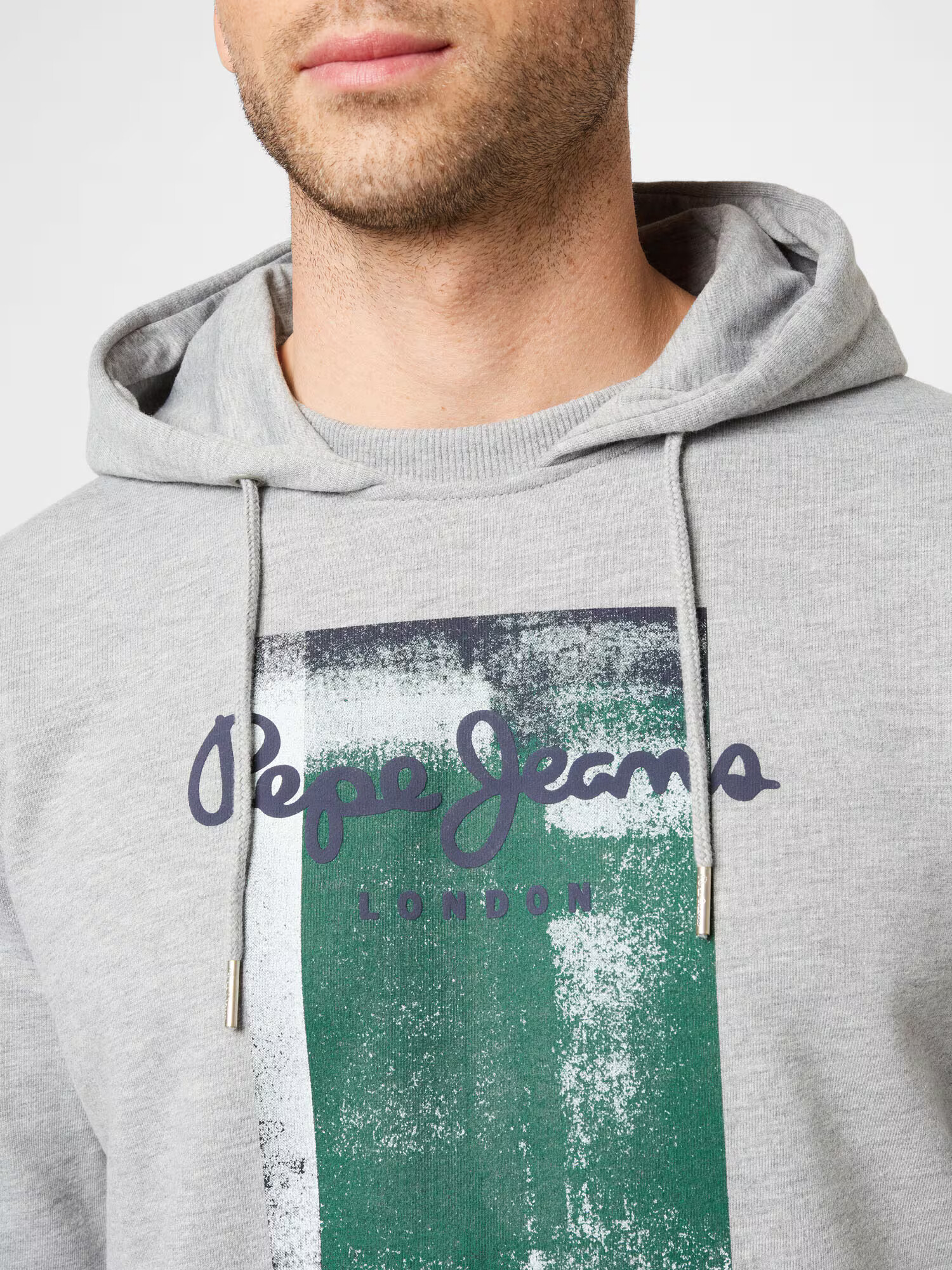 Pepe Jeans Mikina 'PIERCE' námornícka modrá / sivá melírovaná / tmavozelená / biela - Pepit.sk