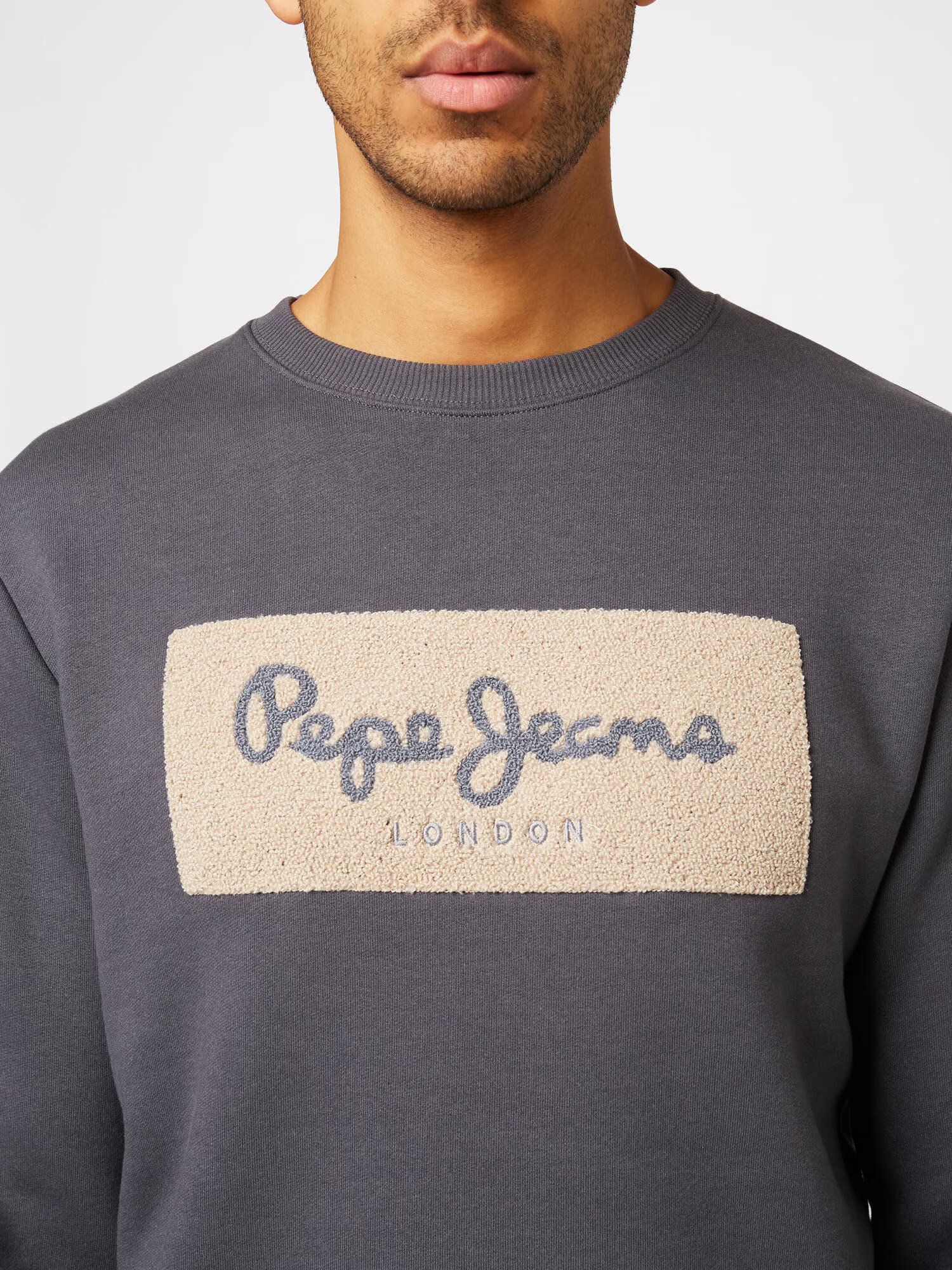 Pepe Jeans Mikina 'SEAN' piesková / tmavosivá - Pepit.sk