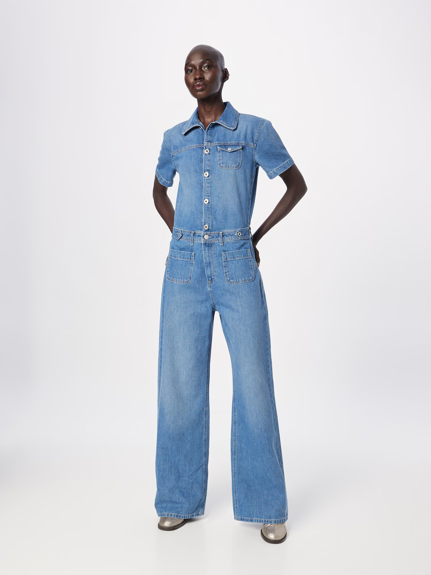 Pepe Jeans Overal 'EVELYN' modrá denim - Pepit.sk