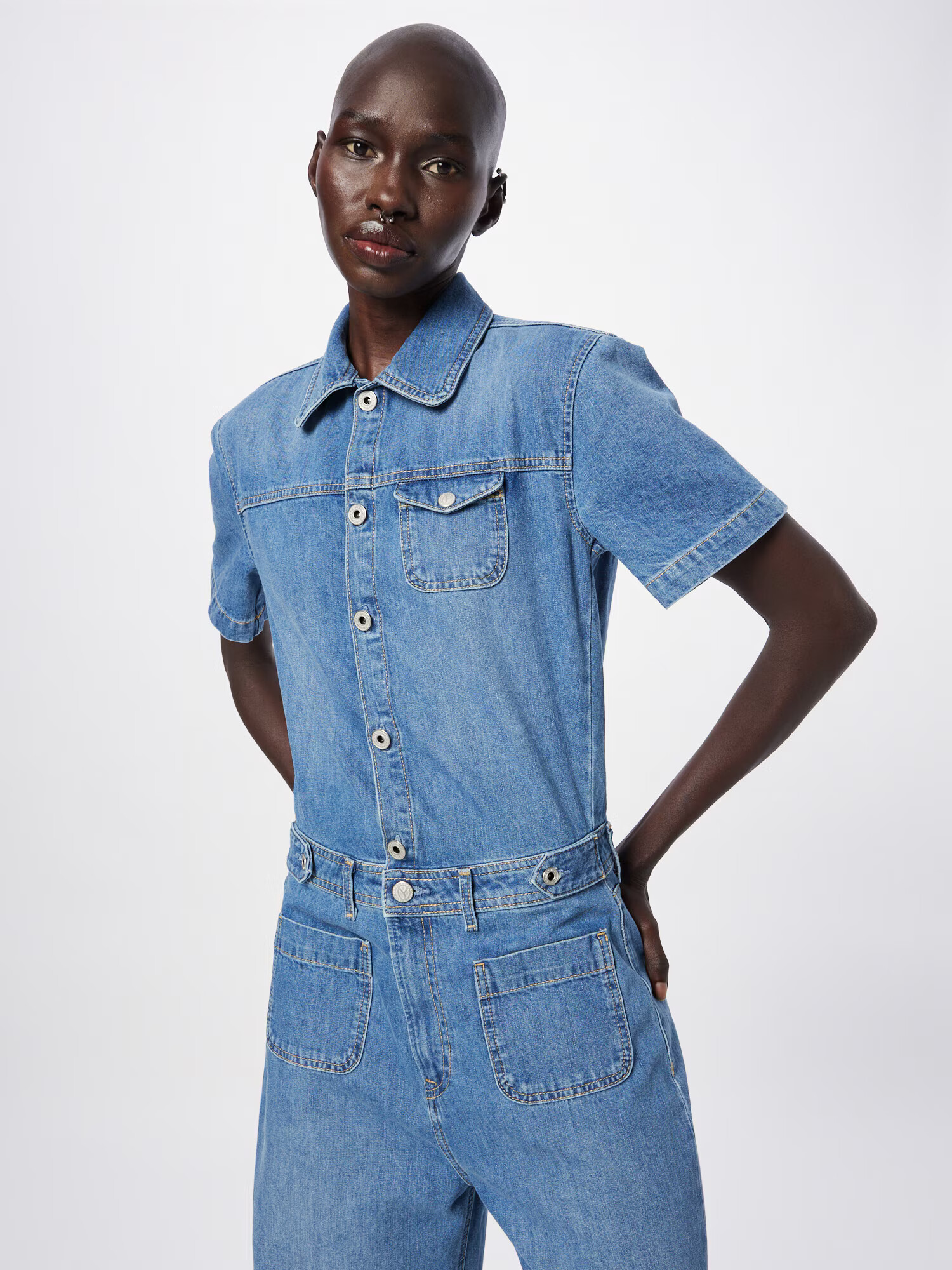 Pepe Jeans Overal 'EVELYN' modrá denim - Pepit.sk