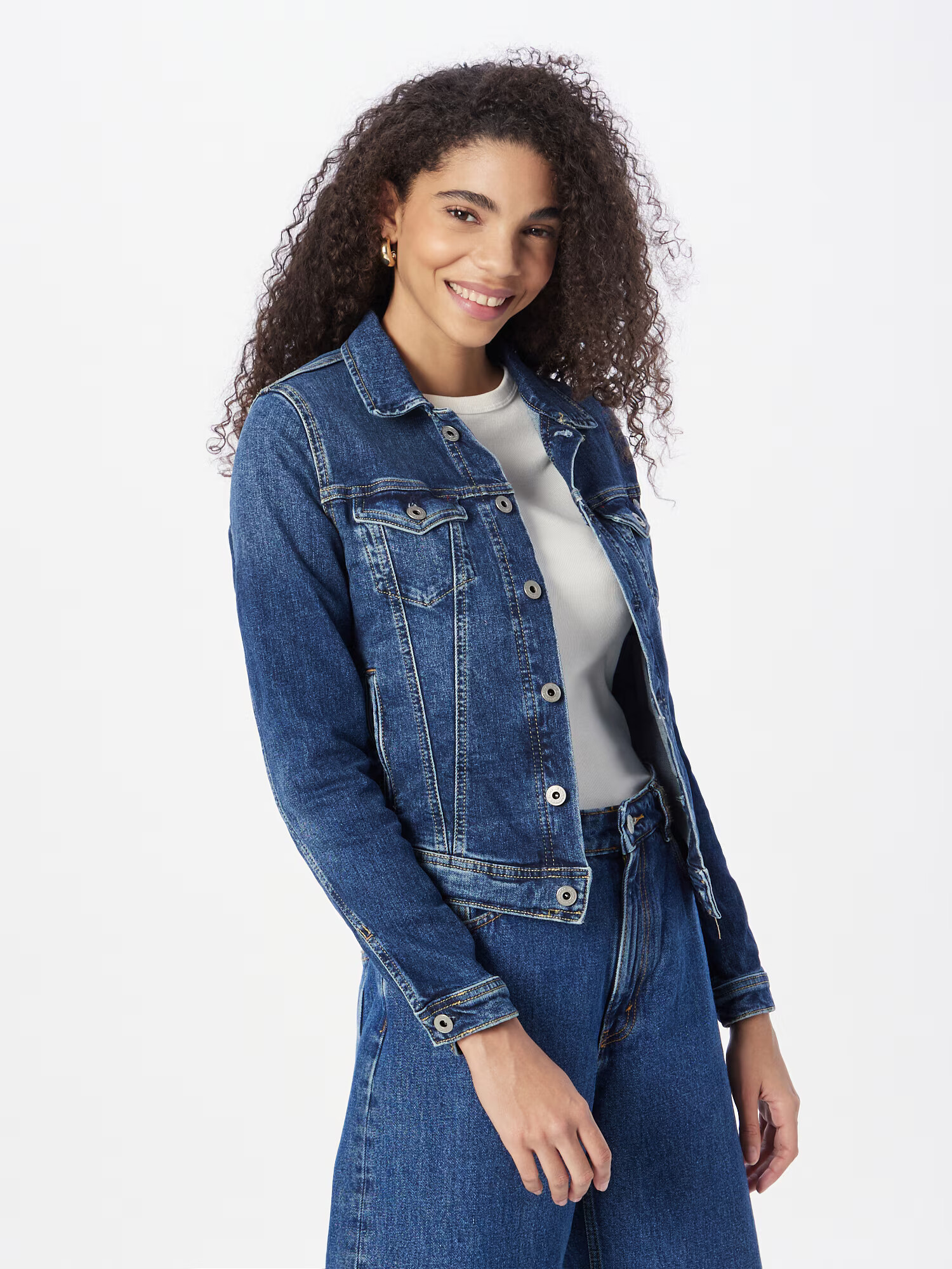 Pepe Jeans Prechodná bunda modrá denim - Pepit.sk