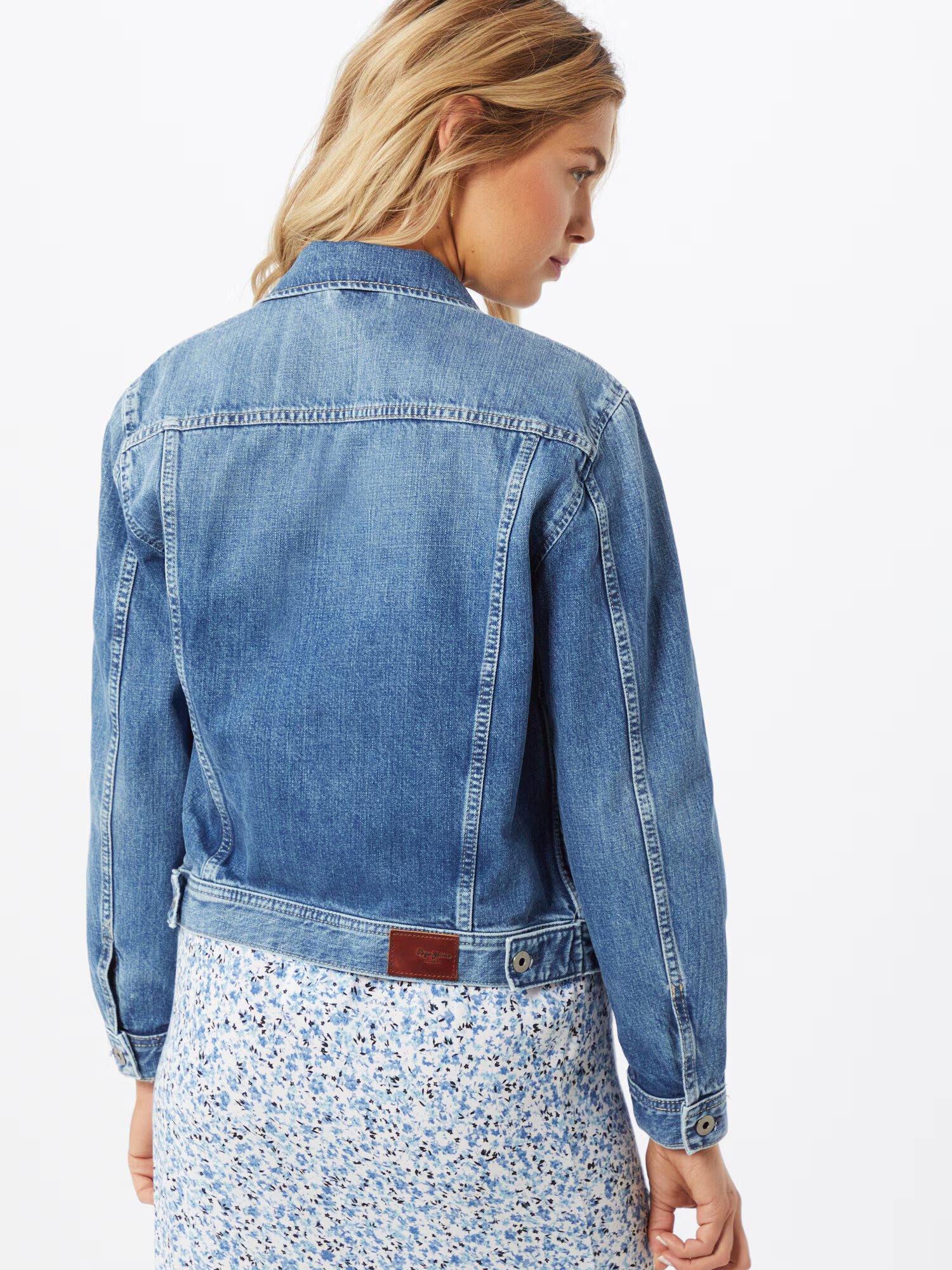 Pepe Jeans Prechodná bunda 'Rose' modrá denim - Pepit.sk