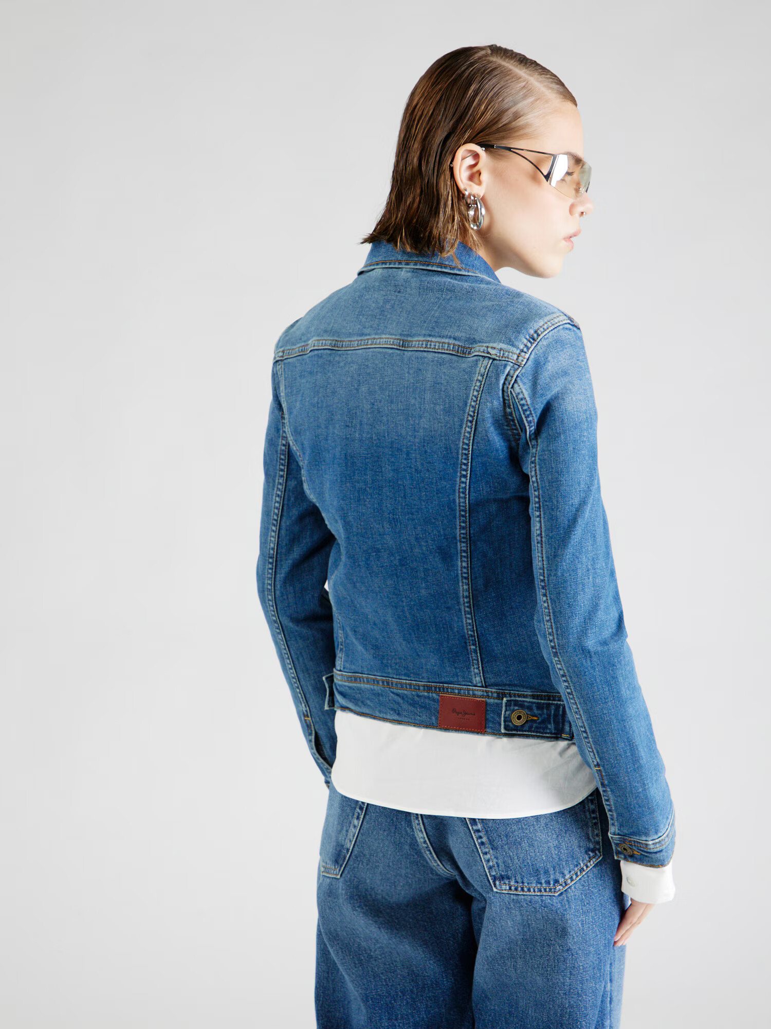 Pepe Jeans Prechodná bunda 'THRIFT' modrá denim - Pepit.sk