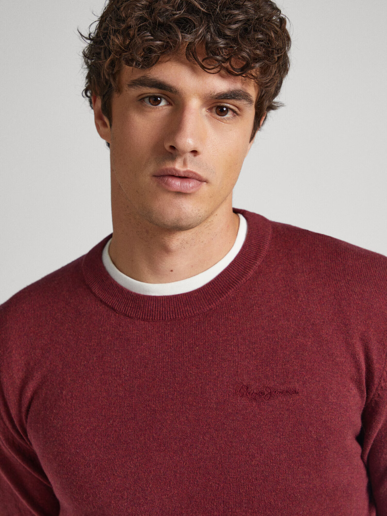 Pepe Jeans Sveter 'ANDRE CREW NECK' burgundská - Pepit.sk