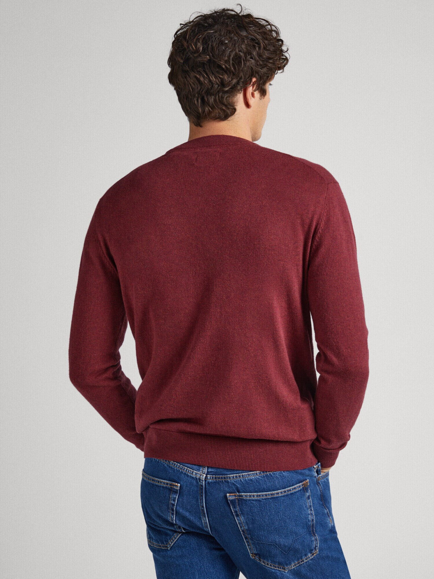 Pepe Jeans Sveter 'ANDRE CREW NECK' burgundská - Pepit.sk