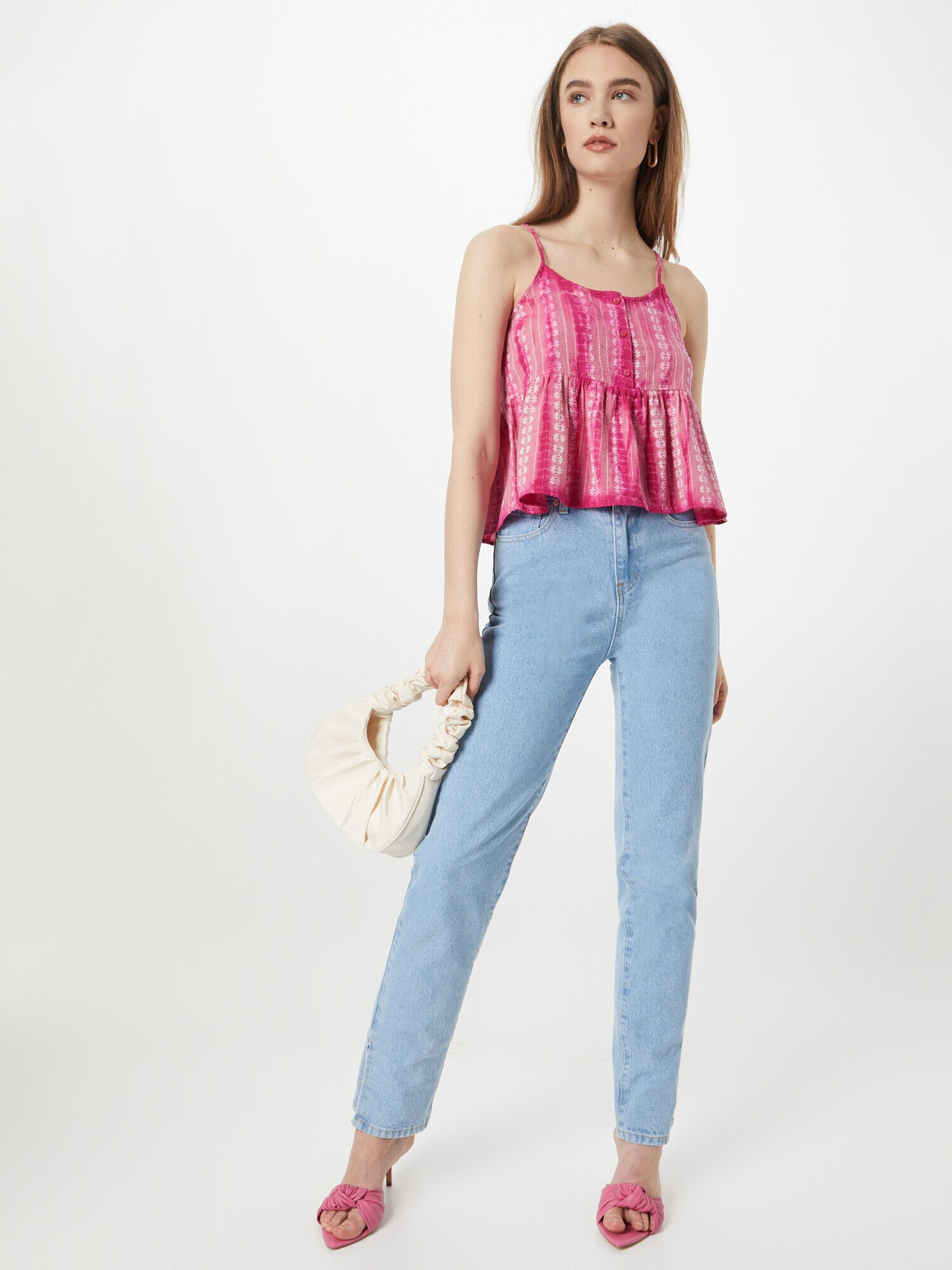 Pepe Jeans Top 'PAM' orchideová / pastelovo fialová / ružová / biela - Pepit.sk