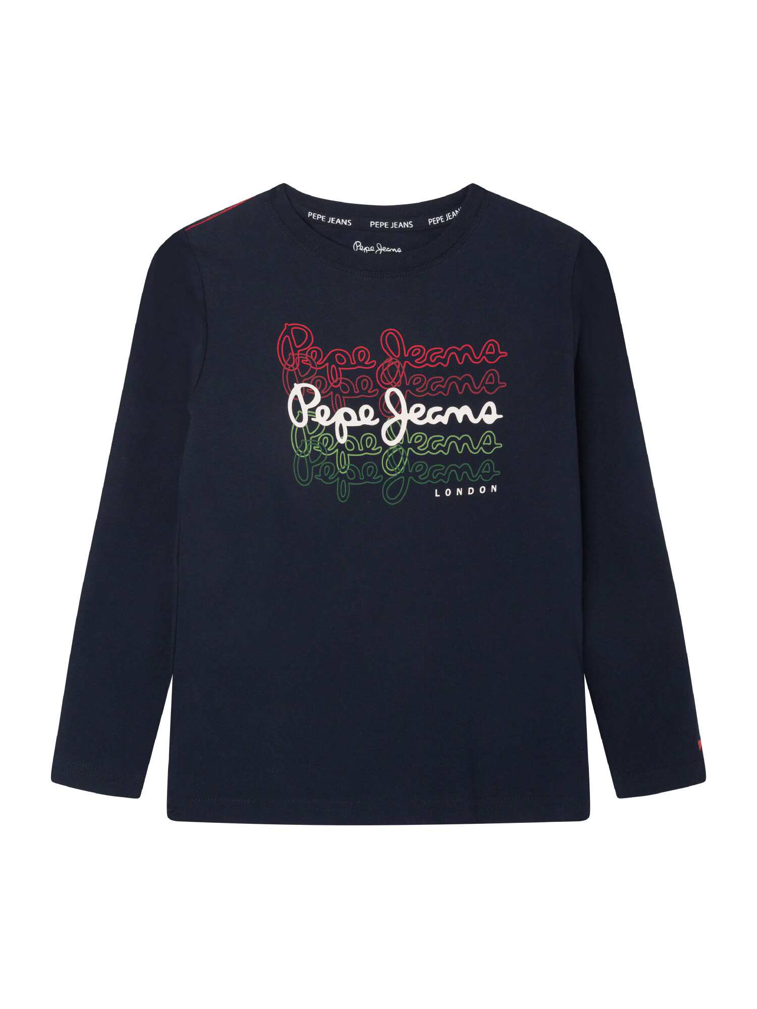 Pepe Jeans Tričko 'Ramone' tmavomodrá / limetová / tmavozelená / biela - Pepit.sk