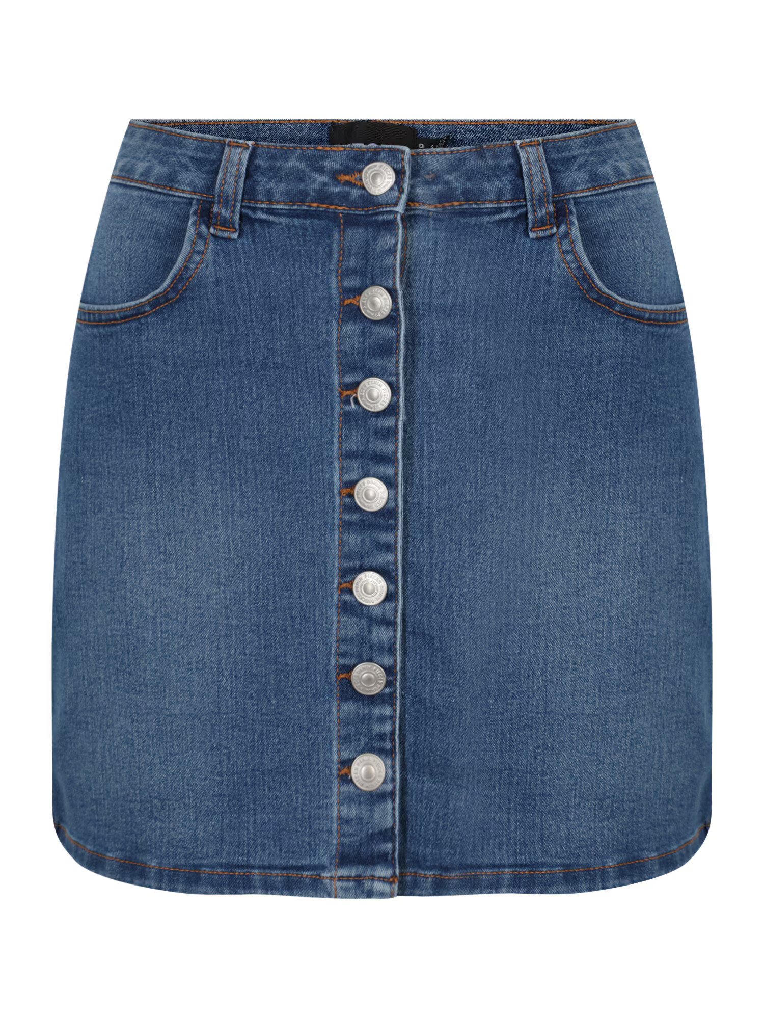 Pieces Petite Sukňa 'Peggy' modrá denim - Pepit.sk