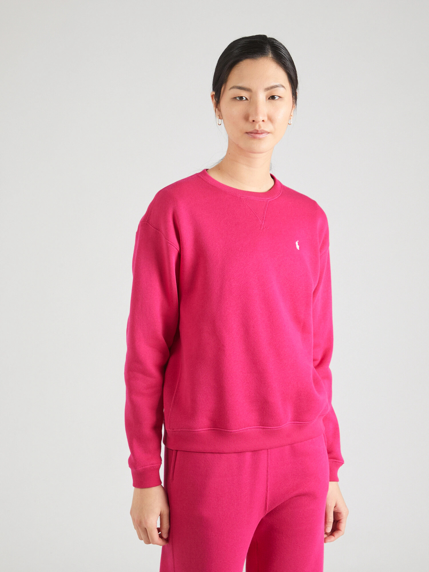 Polo Ralph Lauren Mikina fuksia / biela - Pepit.sk